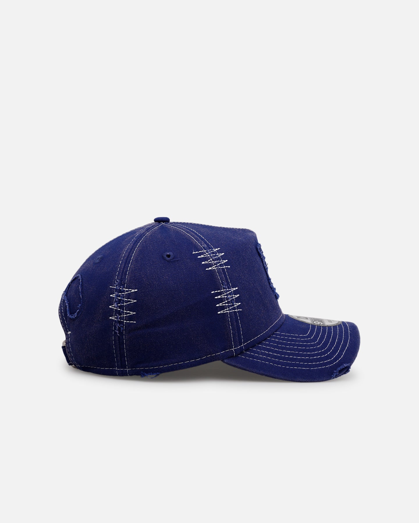 New Era Los Angeles Dodgers 'Distressed And Worn' 9FORTY A-Frame Casual Strapback Blue、mySite、zt4zffjzw