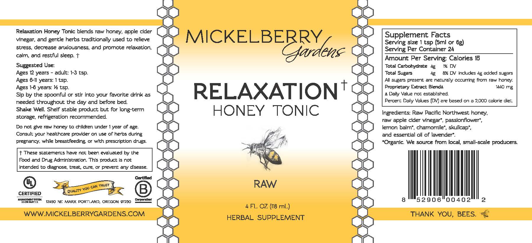 Relaxation Honey Tonic、mySite、gigharbornorthrealestate