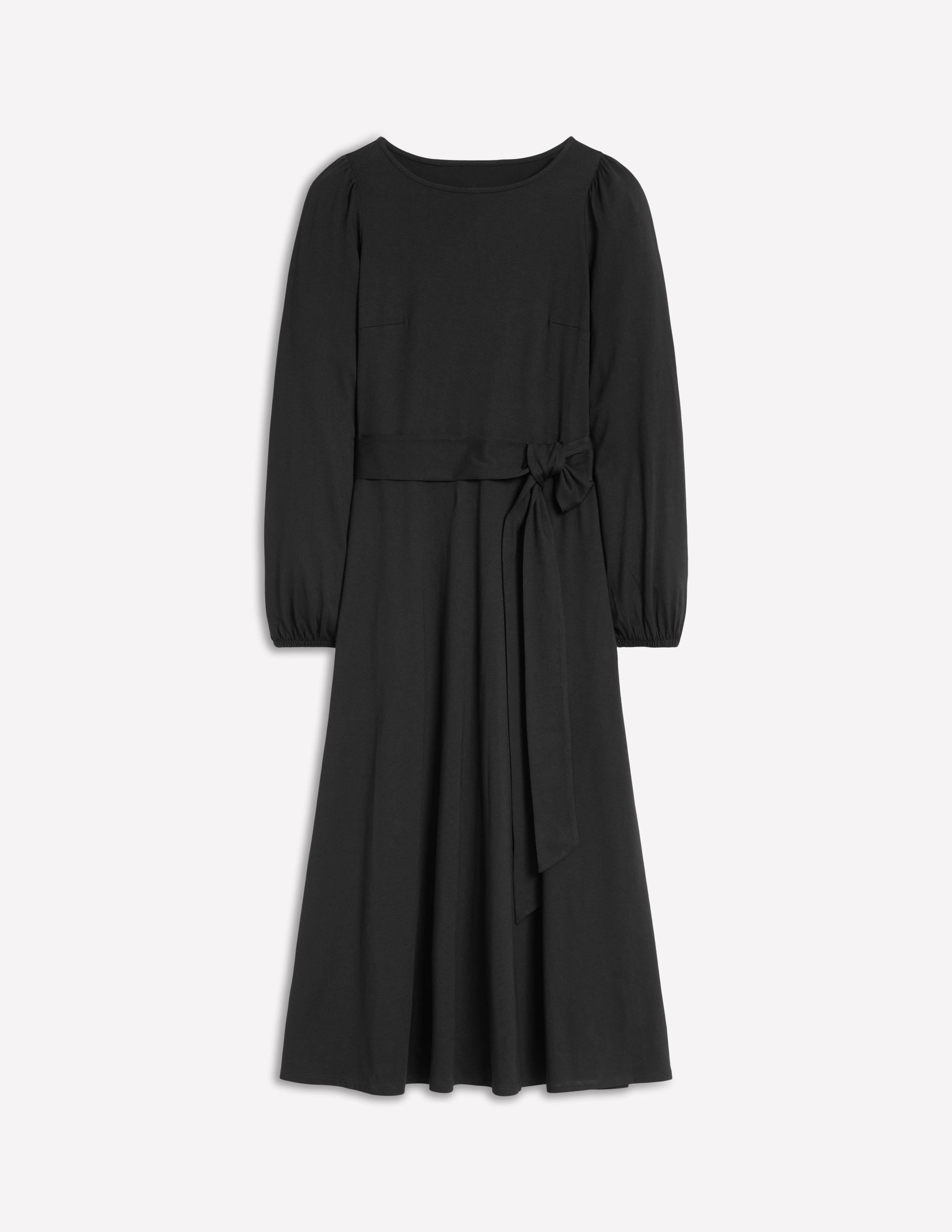  Leandra Jersey Midi Dress-Black、mySite、ashleygrahame