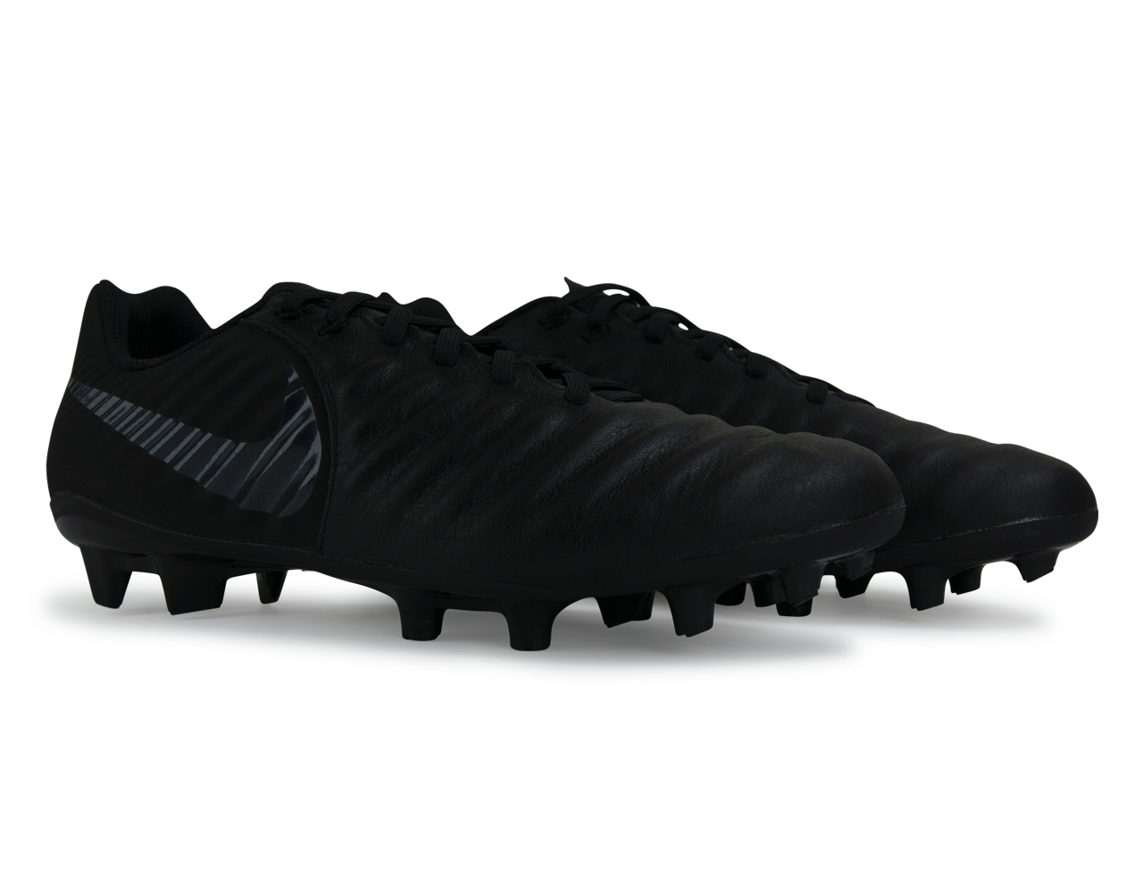 Nike Men's Tiempo 7 Academy FG Black/Black、mySite、noshort