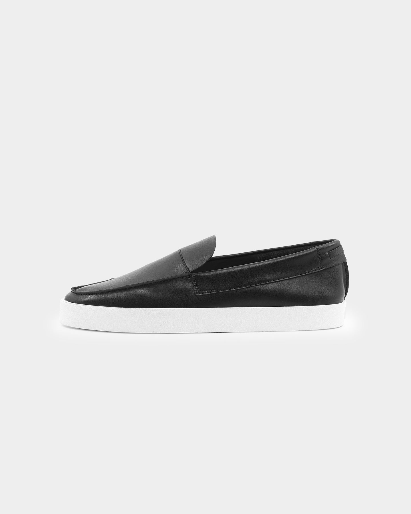 Saint Morta Hemisphere Leather Slip On Loafer Black/White、mySite、zt4zffjzw