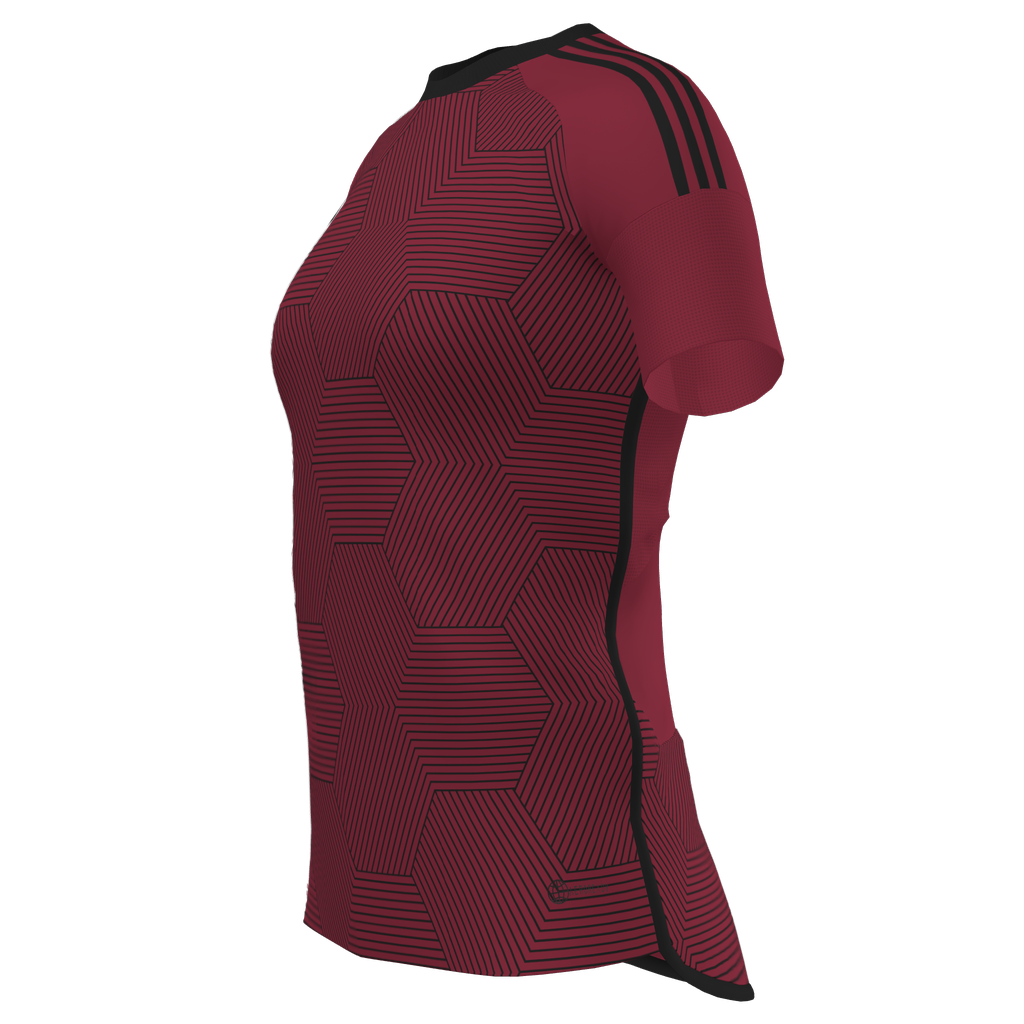 adidas WOMENS Clippers FC Custom Competition 25 Jersey - Red、mySite、noshort