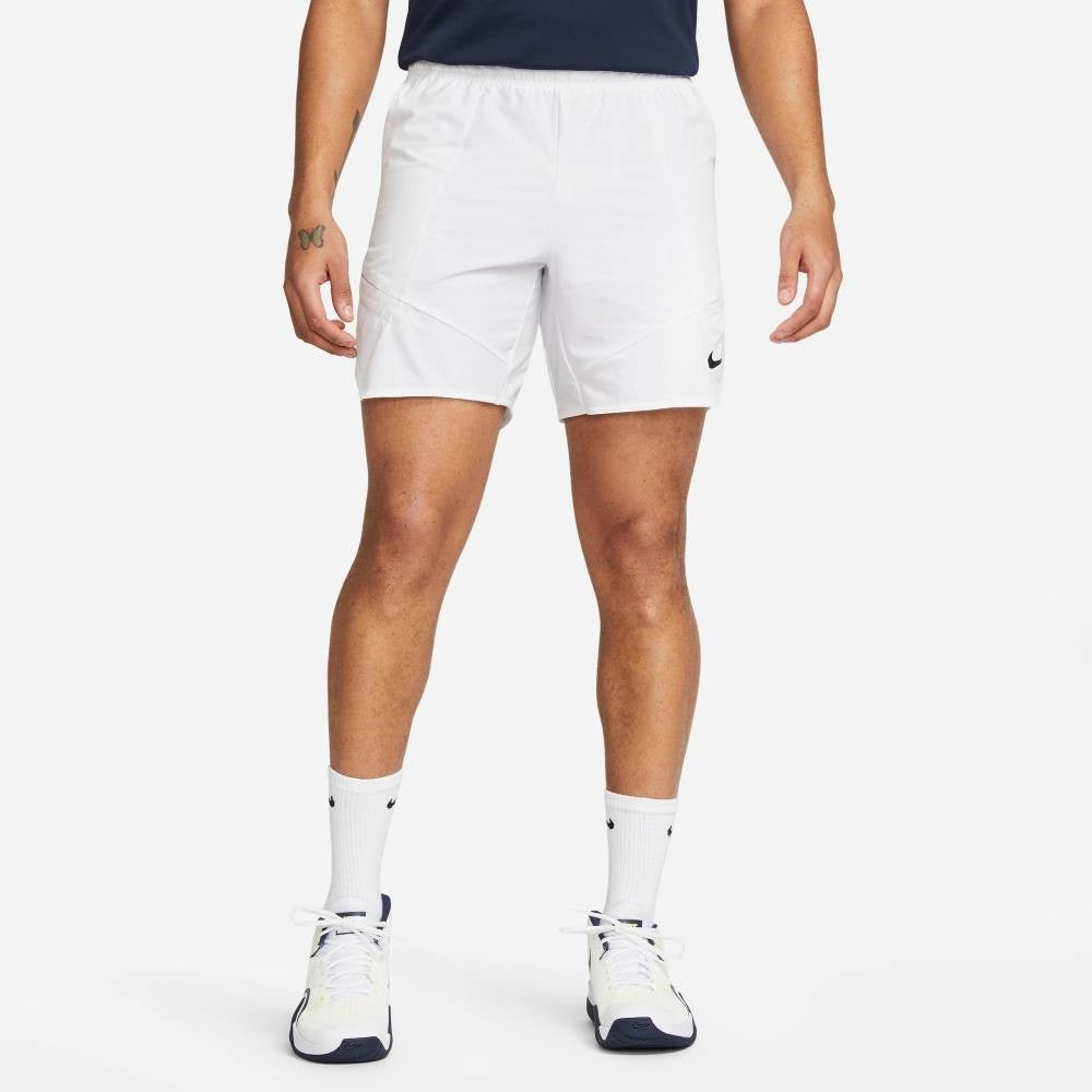 Nike Men's Dri-FIT Advantage Short 7-Inch (White/Black)