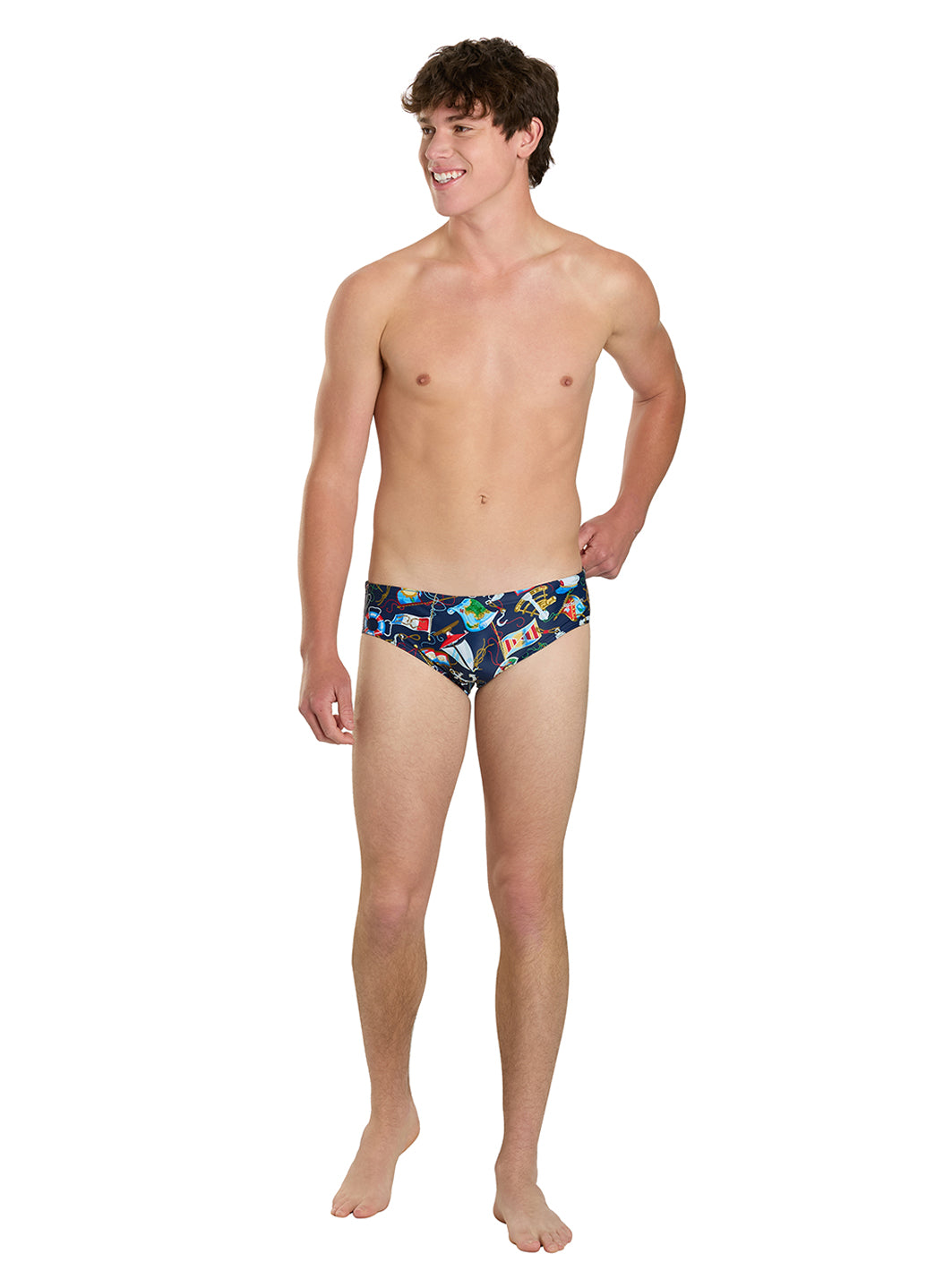 Sporti Anchors Away Brief Swimsuit (26-40)、mySite、noshort