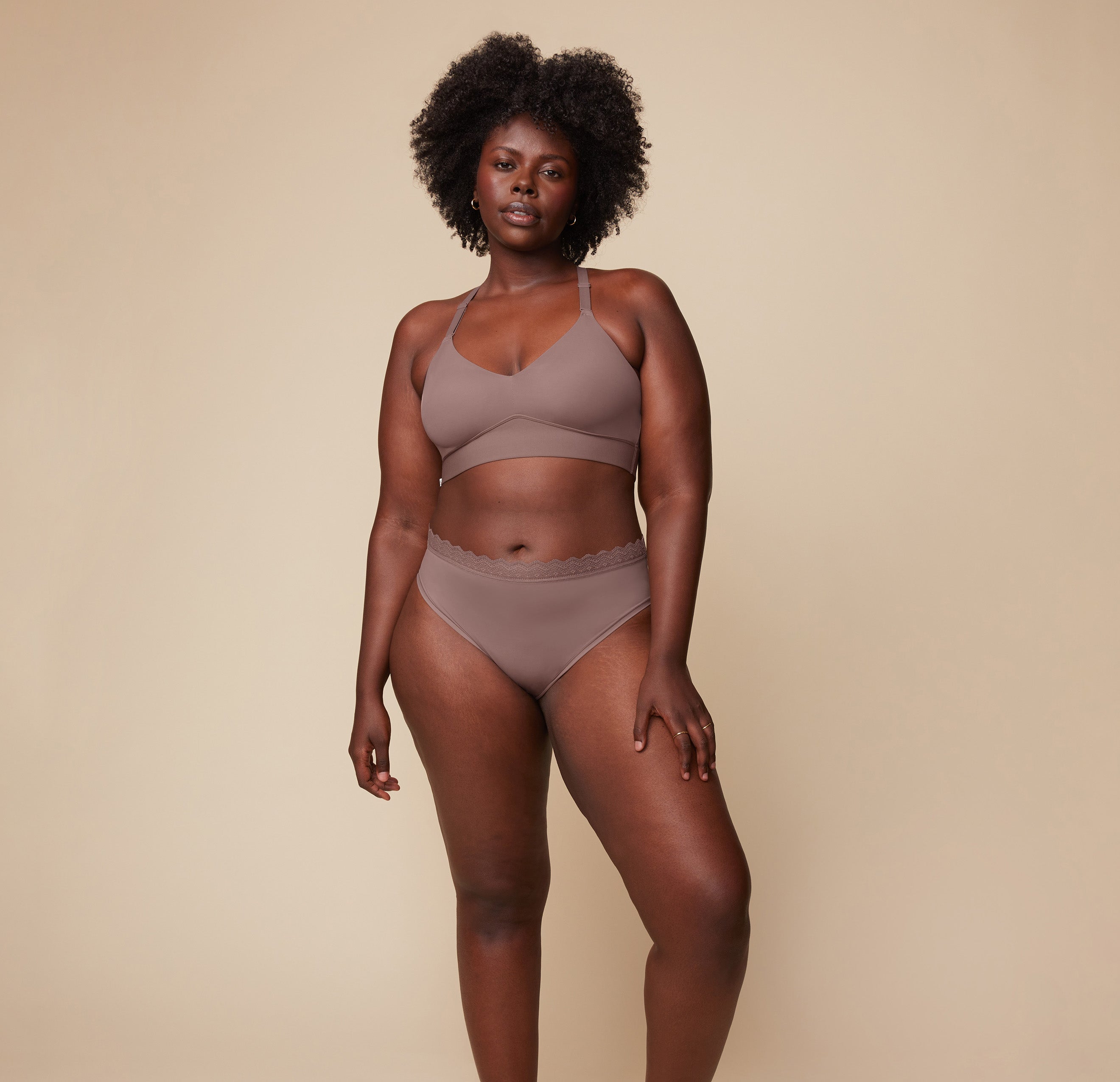 Bliss Lace Halterneck Bralette - Mauve、mySite、bengalsvssteelers