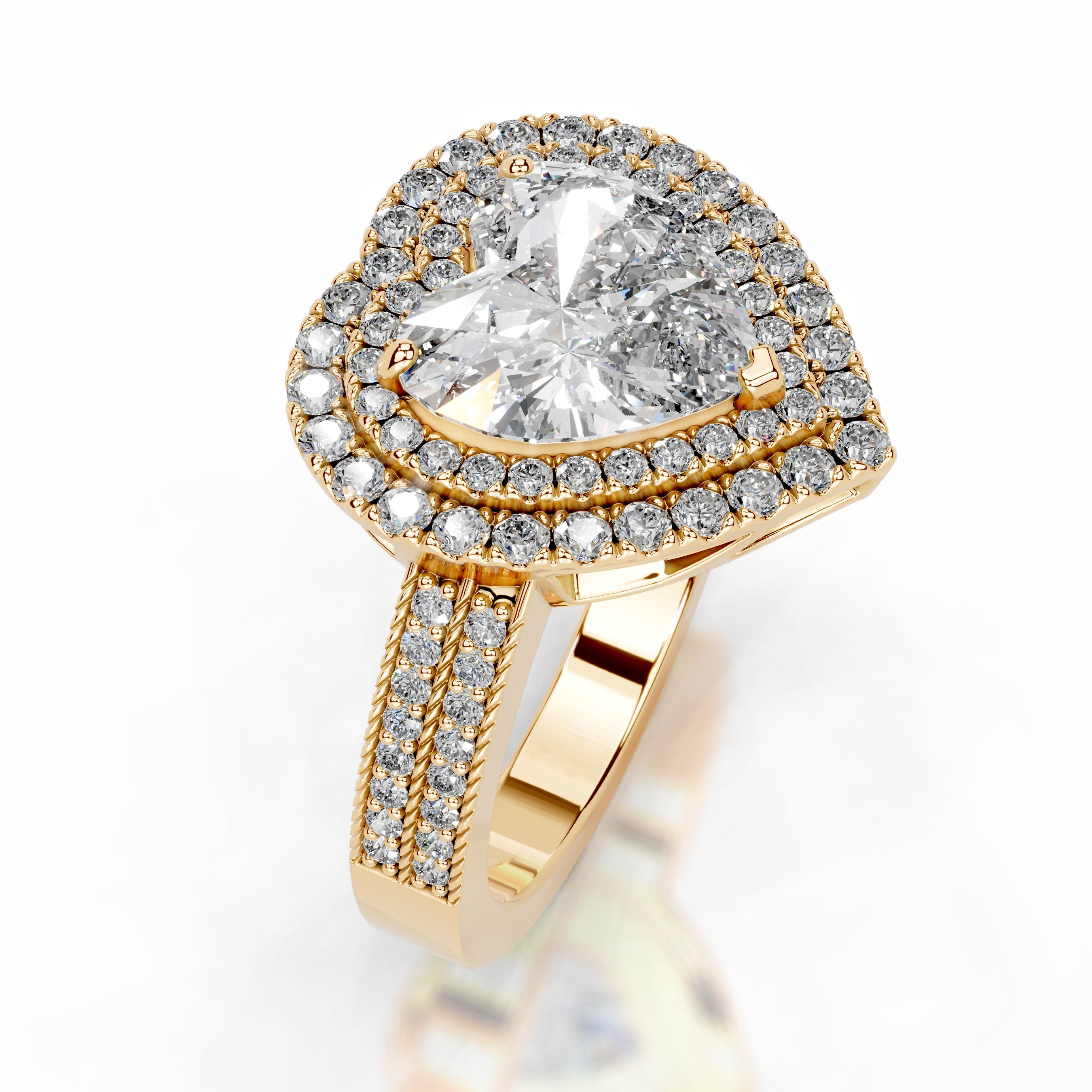 Orana Diamond Engagement Ring - 18K Yellow Gold、mySite、hinf8tx79