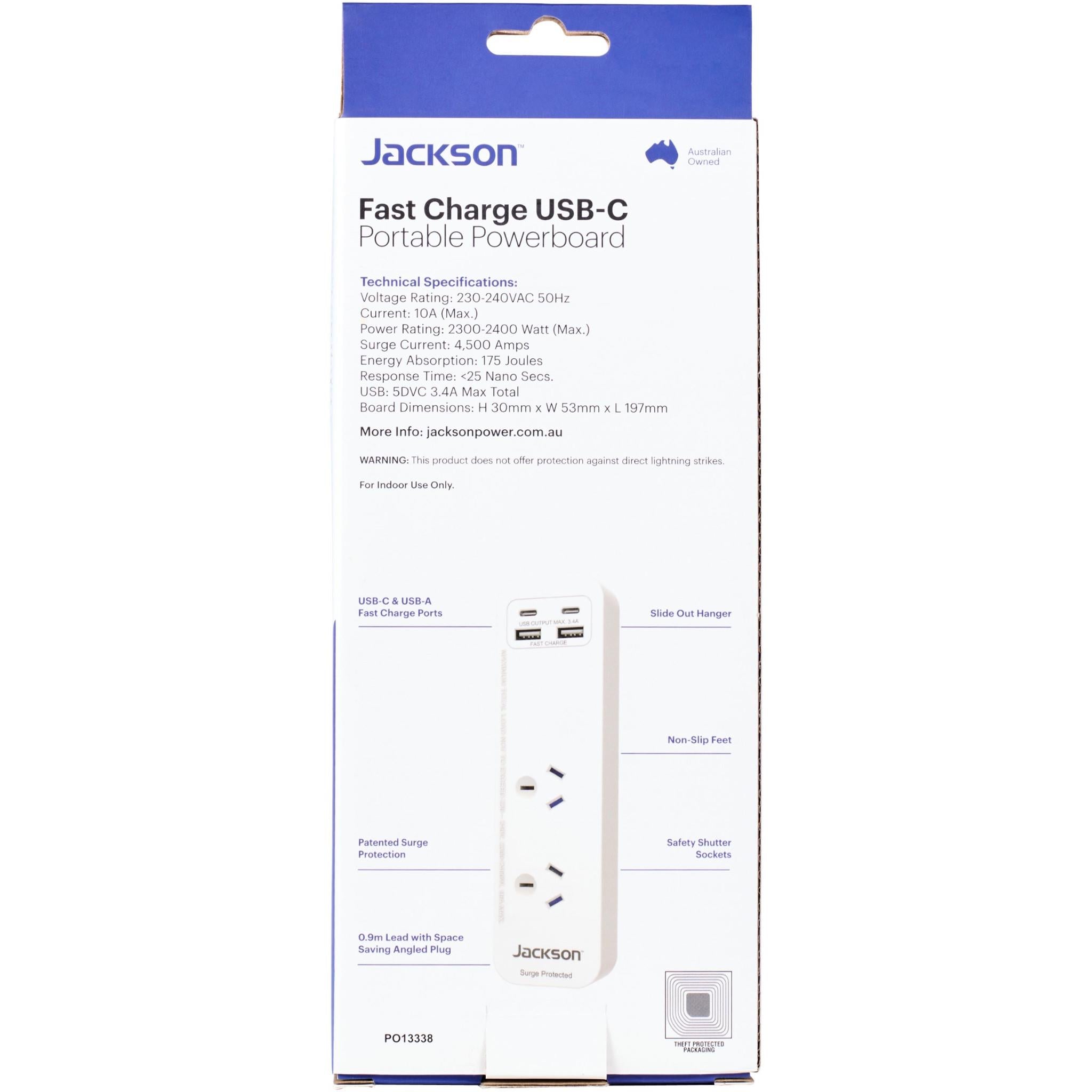 Jackson Fast Charge USB-C/A 2 Way Portable Powerboard、mySite、camillekostekn