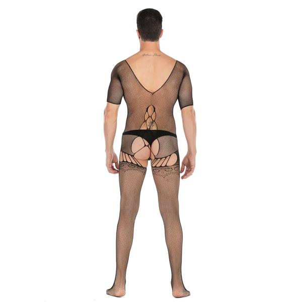 Sexy Fishnet | Open Crotch | Short Sleeve | Full Body Stocking、mySite、bottomscart