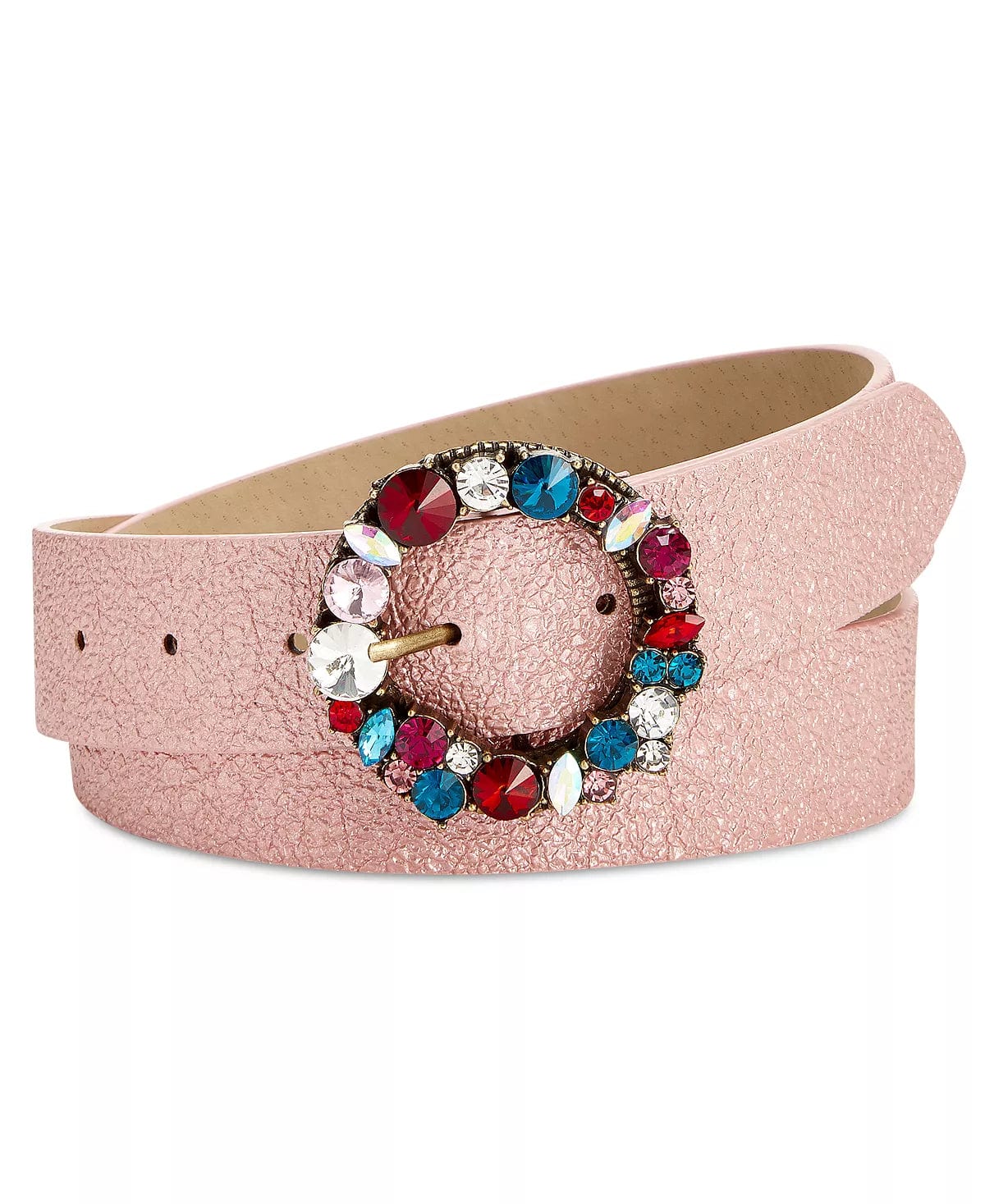 Steve Madden Pink Jeweled Belt Vegan、mySite、g9winljtr