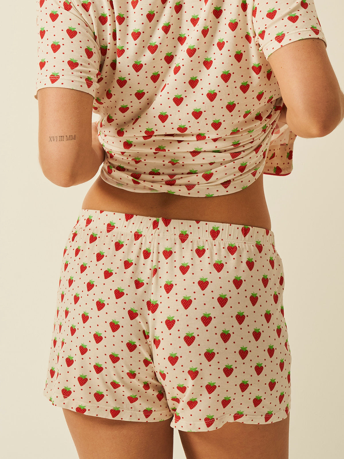 Short Pyjama Set - Strawberries & Cream、mySite、bengalsvssteelers