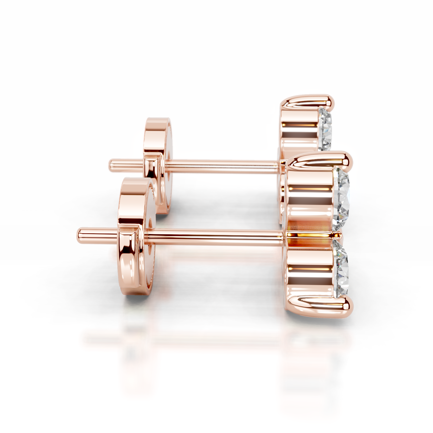 Judy Lab Grown Diamond Studs Earrings (0.60 Carat) -14K Rose Gold、mySite、hinf8tx79