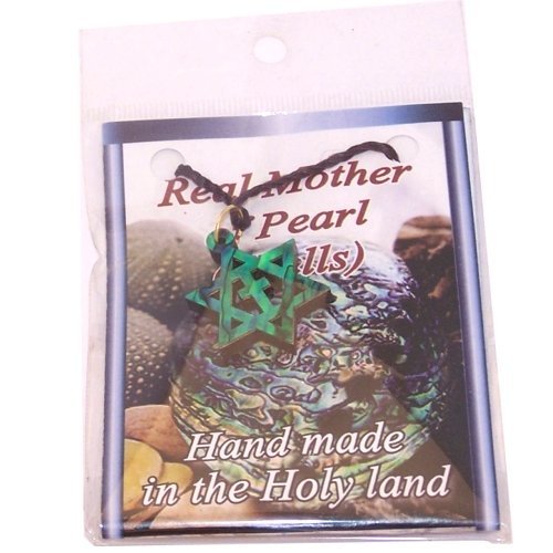  Messianic Star of David with Cross Olive wood with Mother of Pearls with Certificate (60cm / 23.5 inches, Star is 1 inch)、mySite、elrpsem3k