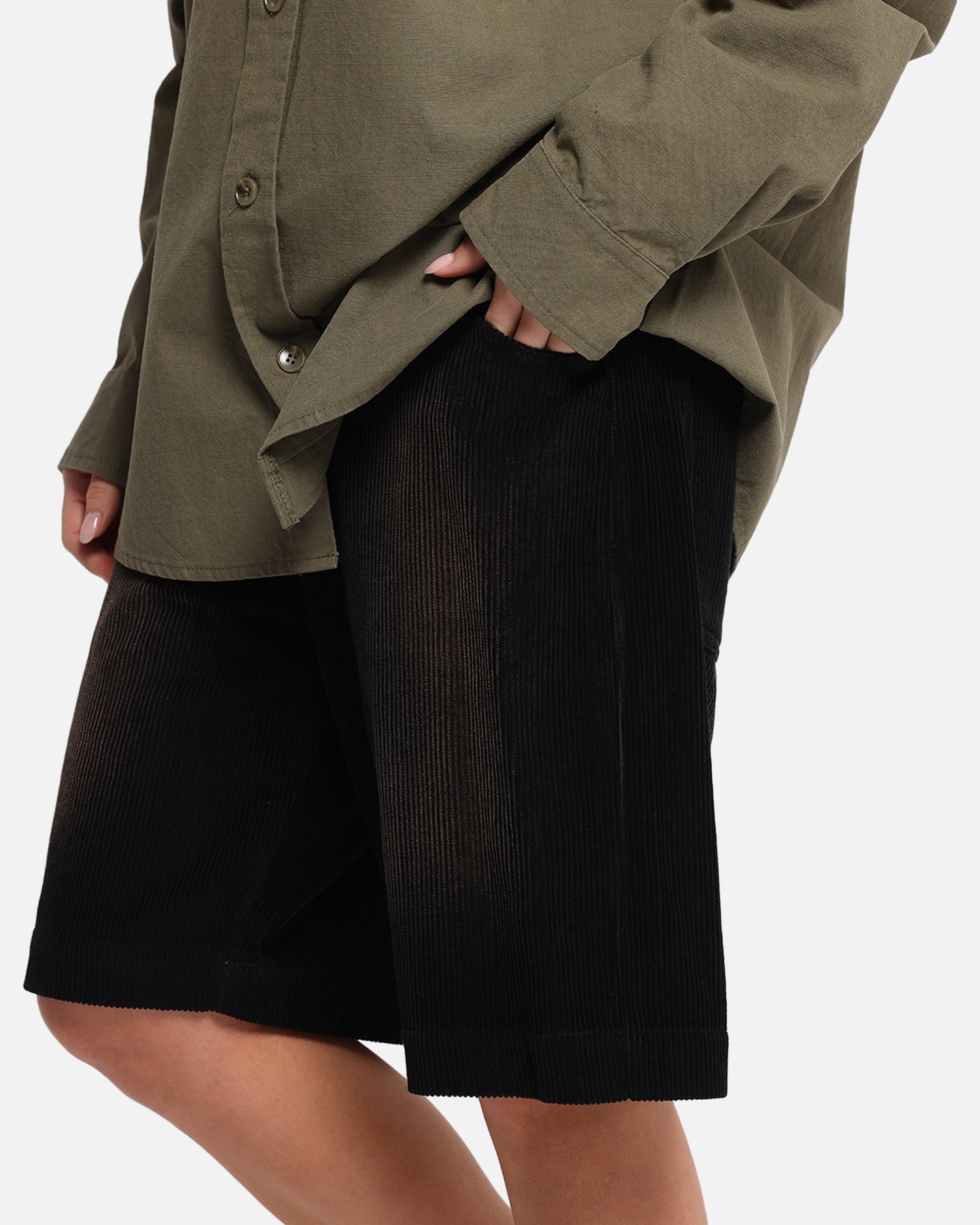 XXIII Corduroy Wash Jorts Black、mySite、zt4zffjzw