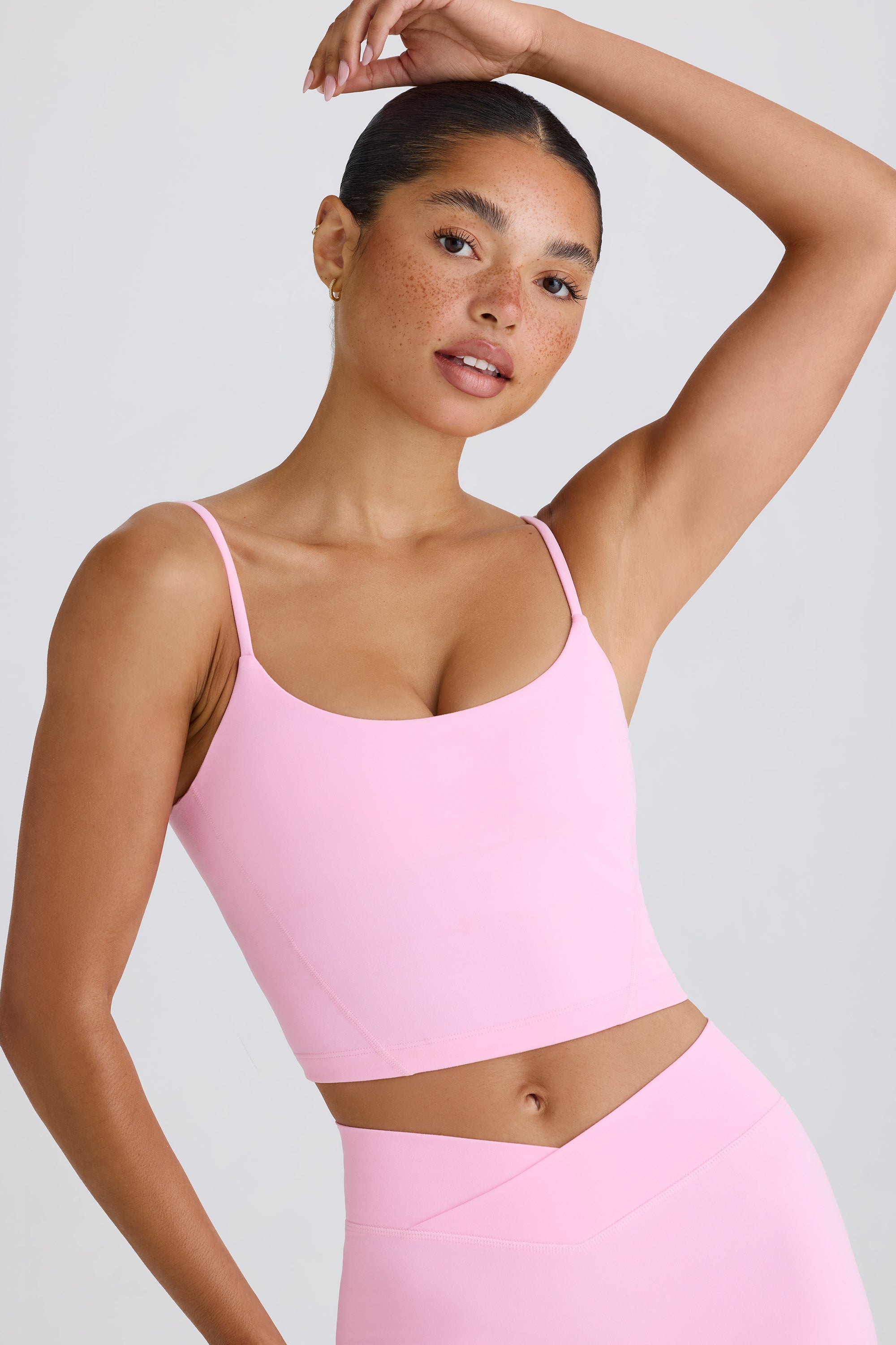 Soft Active Tank Top in Bubblegum Pink、mySite、solidvoid