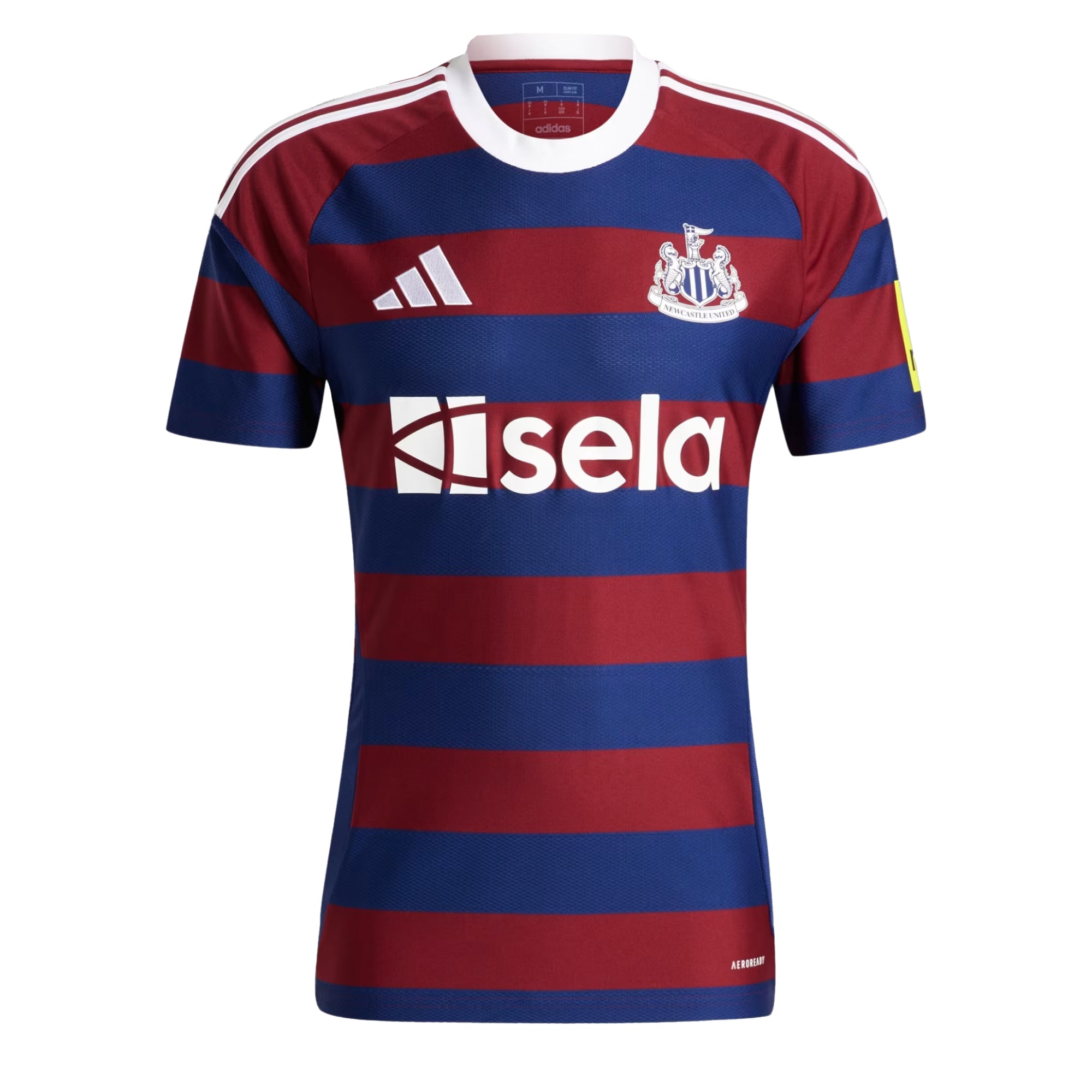 adidas Men's Newcastle United 2024/25 Away Jersey Burgundy/Navy、mySite、noshort