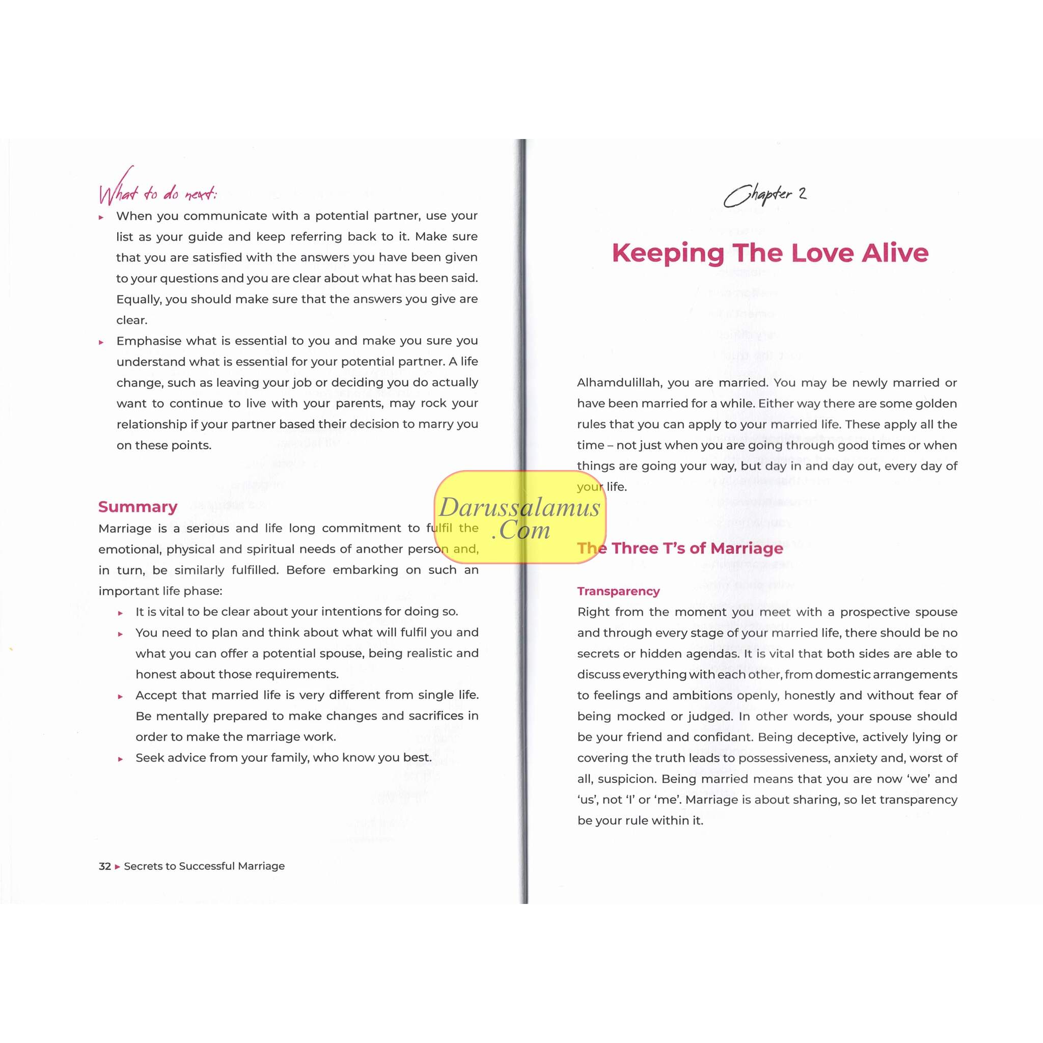 Secrets to a Successful Marriage、mySite、topwebapps