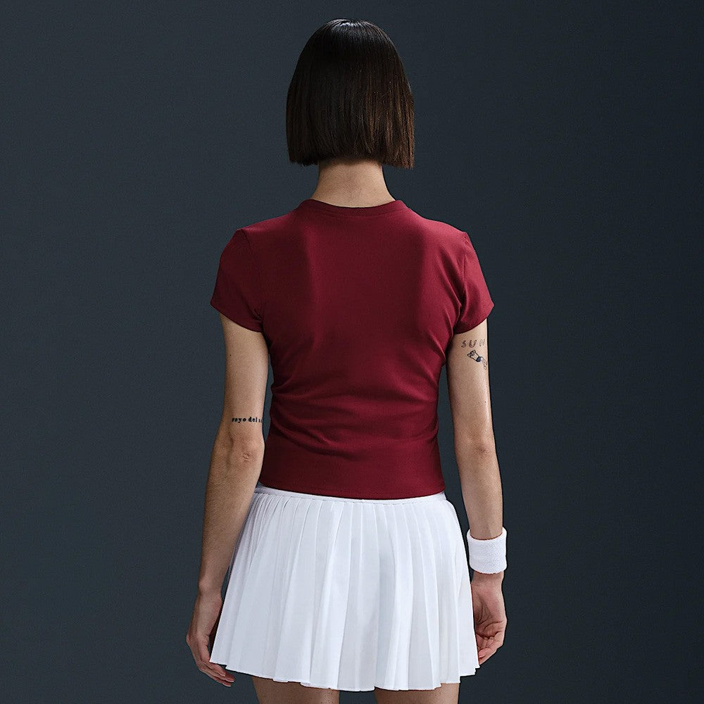 Nike Women's Advantage Short Sleeve - Team Red、mySite、neckold