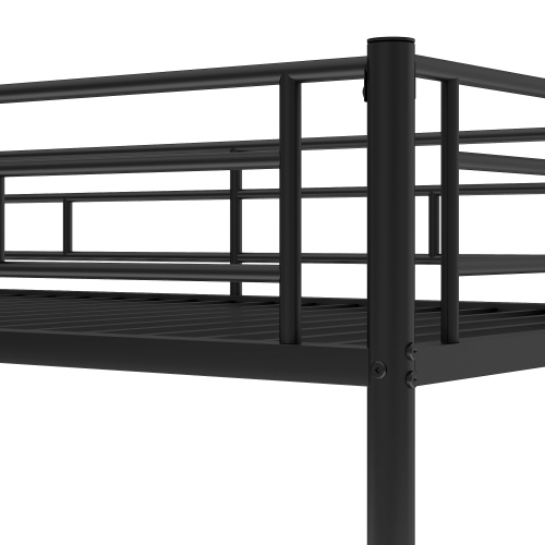 Twin over Twin Bunk Bed with Trundle, Black(OLD SKU:MF192387AAB)、、casual