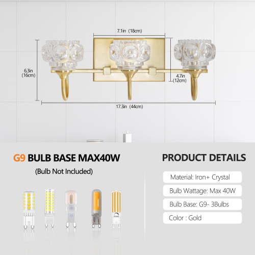 29" Nickel Finish Vintage Crystal Vanity Light - Elegant 5-Light Bathroom Mirror Fixture with Clear Glass Shades (No Bulbs)、、eastwooduniform