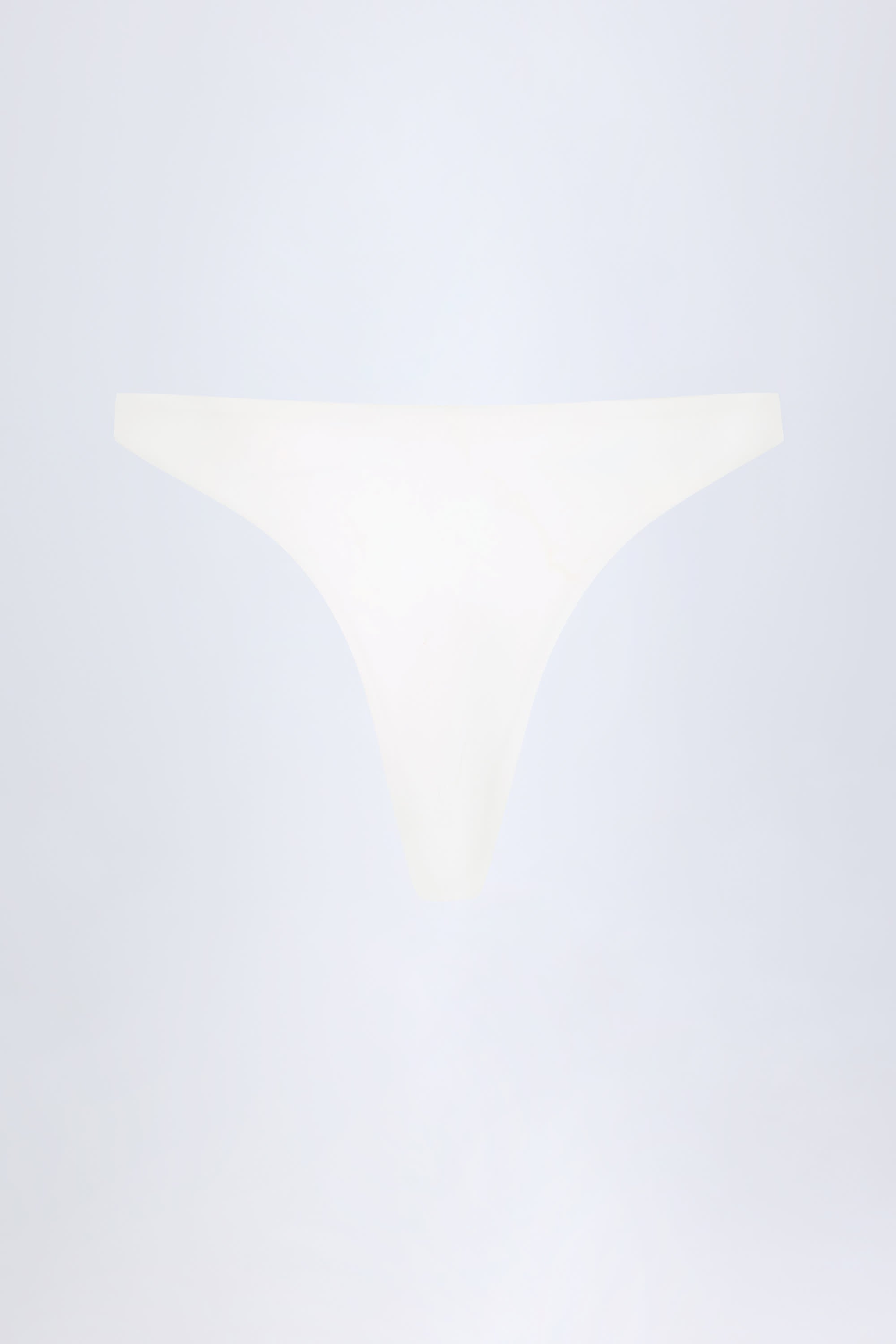  Hardware-Detail Cheeky Bikini Bottoms in White、mySite、sugarbowlscore