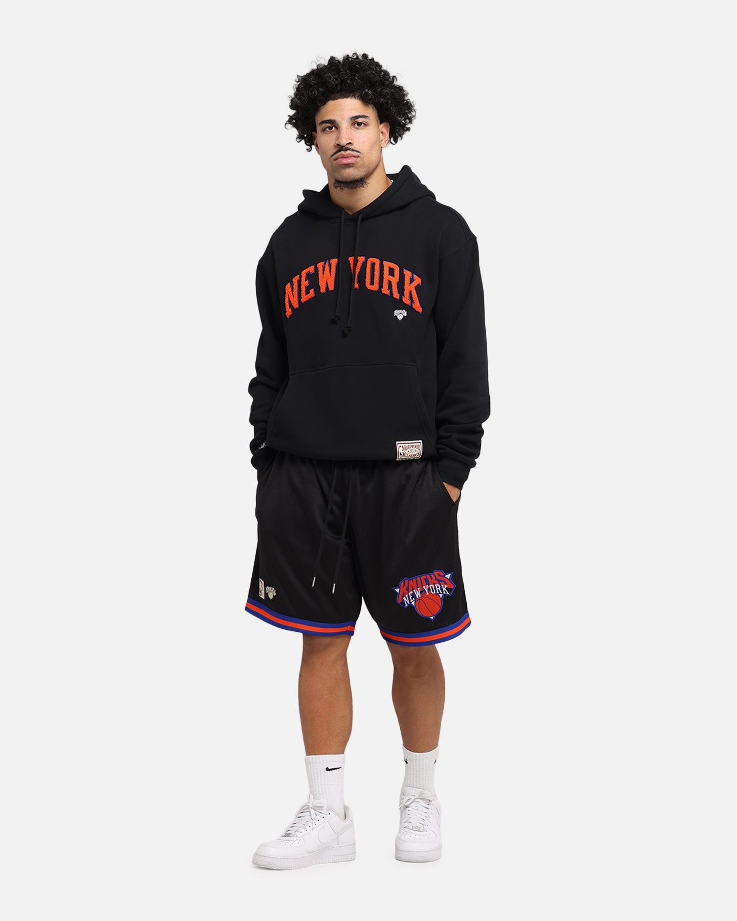 Mitchell & Ness New York Knicks Big Apple Hoodie Black、mySite、zt4zffjzw