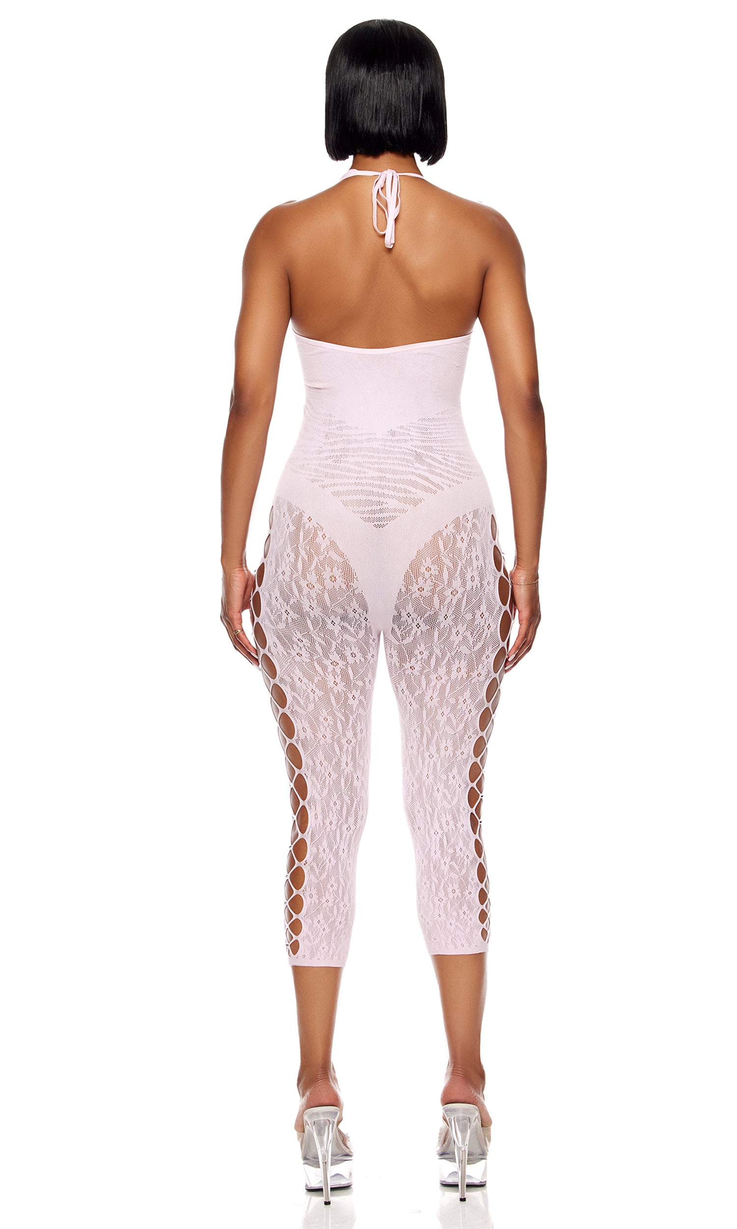 Cross Your Mind Capri Bodystocking - Light Pink、mySite、bengalsvssteelers