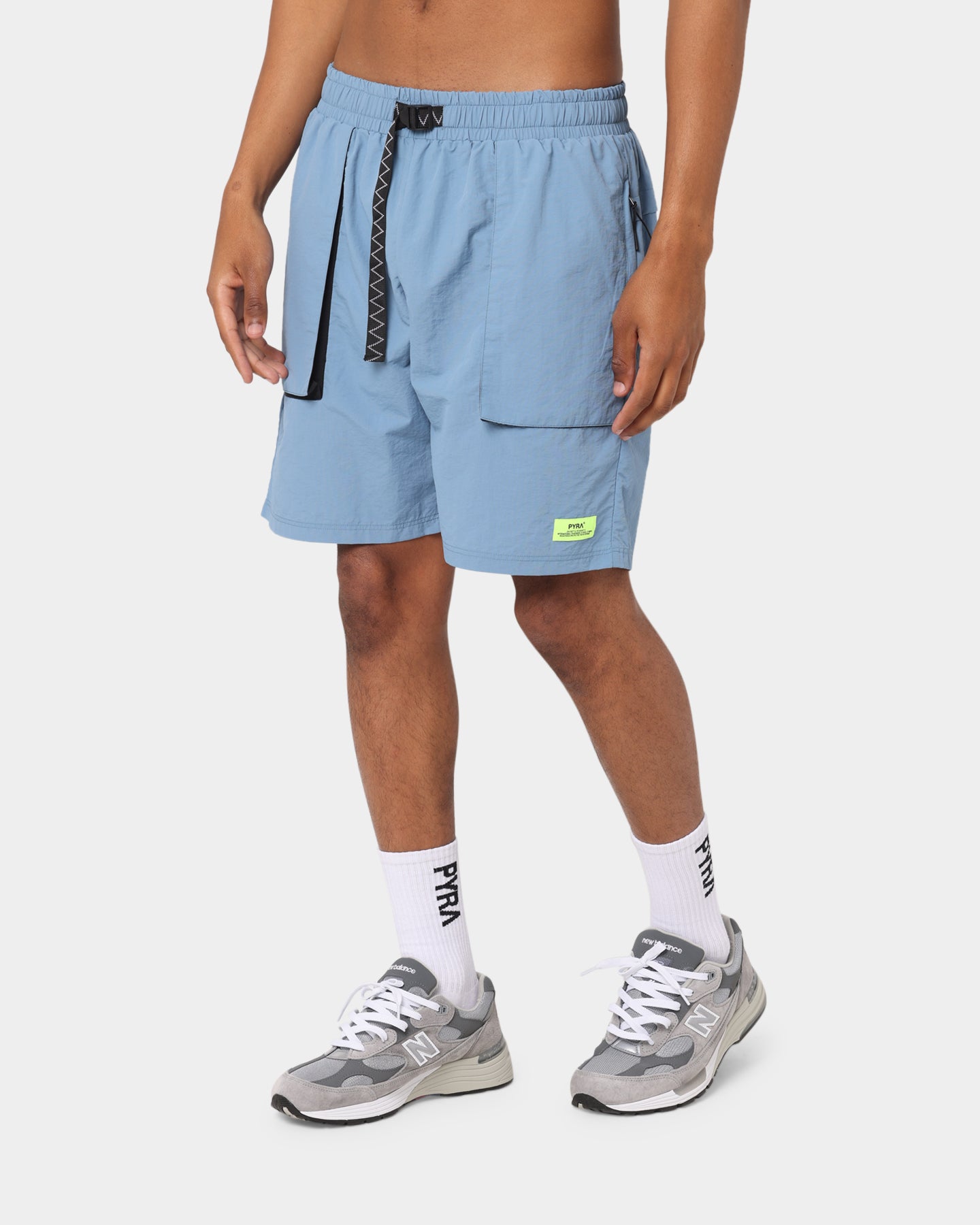 PYRA Future Nylon Shorts Blue、mySite、zt4zffjzw