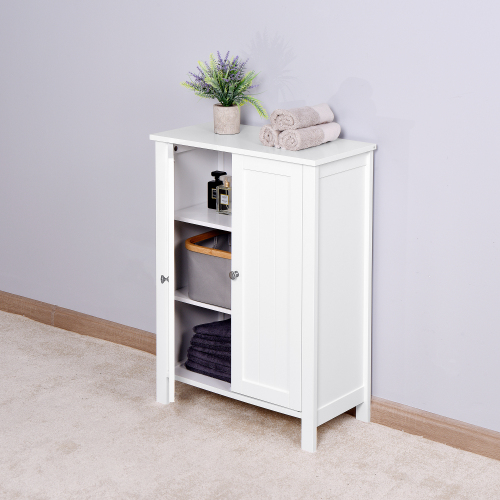 White Lift Top Entryway Storage Cabinet with 2 Safety Hinge, Wooden Toy Box、、casual