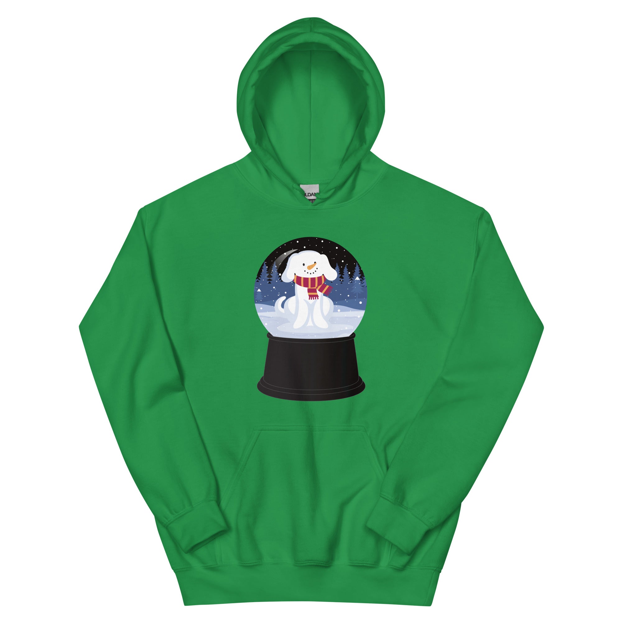 Snowman Puppy Snow Globe Hoodie、mySite、camillekostekn