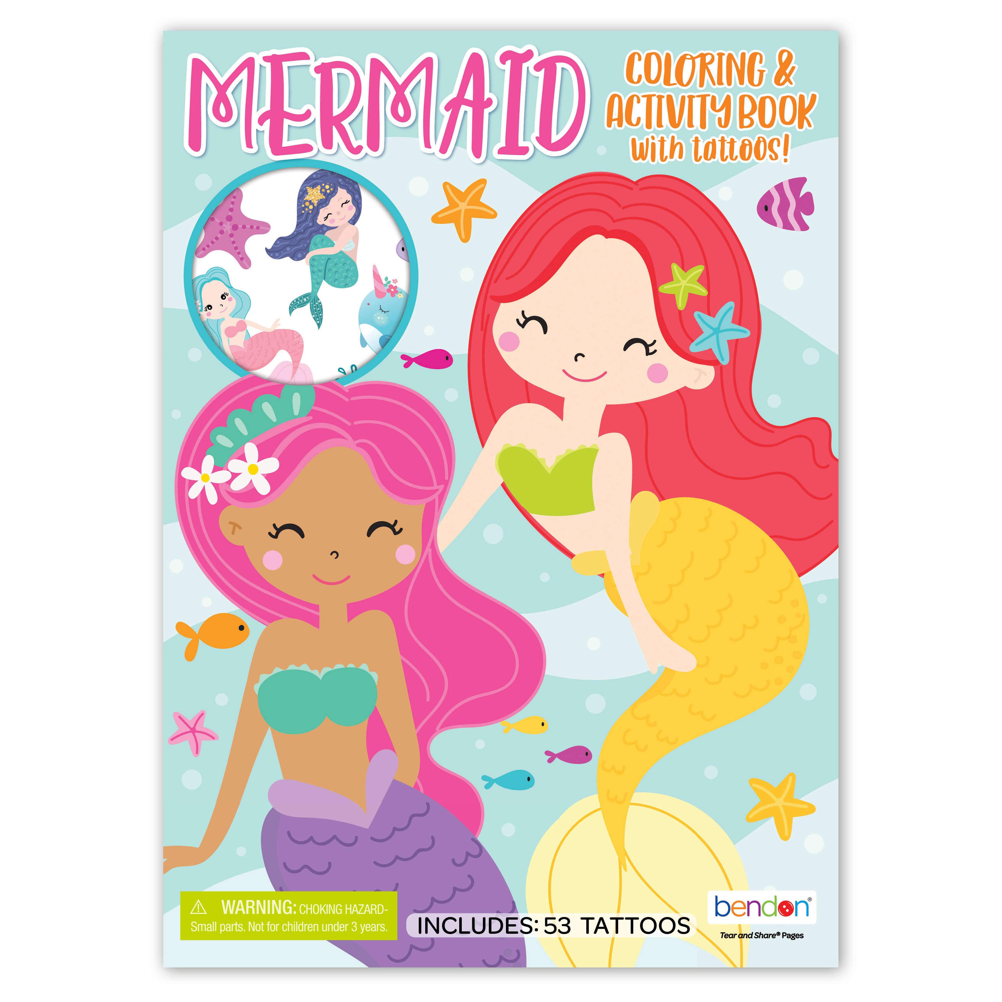  Mermaid Coloring & Activity Book With Tattoos、mySite、ghnorth
