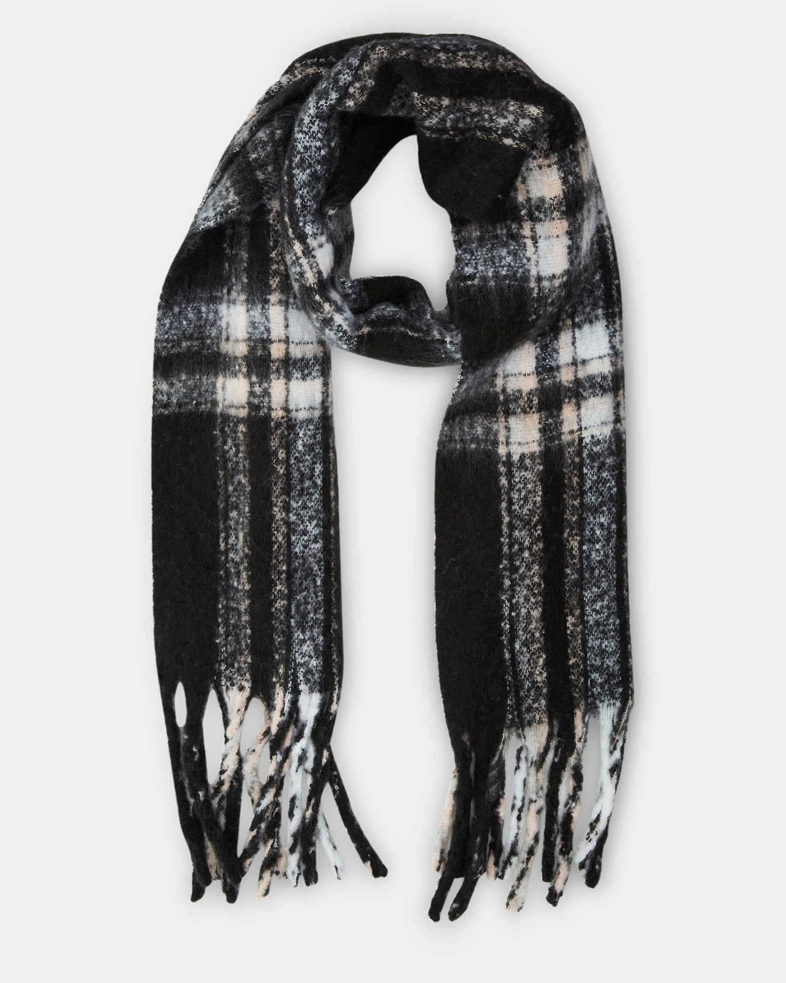 CLASSIC PLAID SCARF BLACK、mySite、gtrtttuynbv