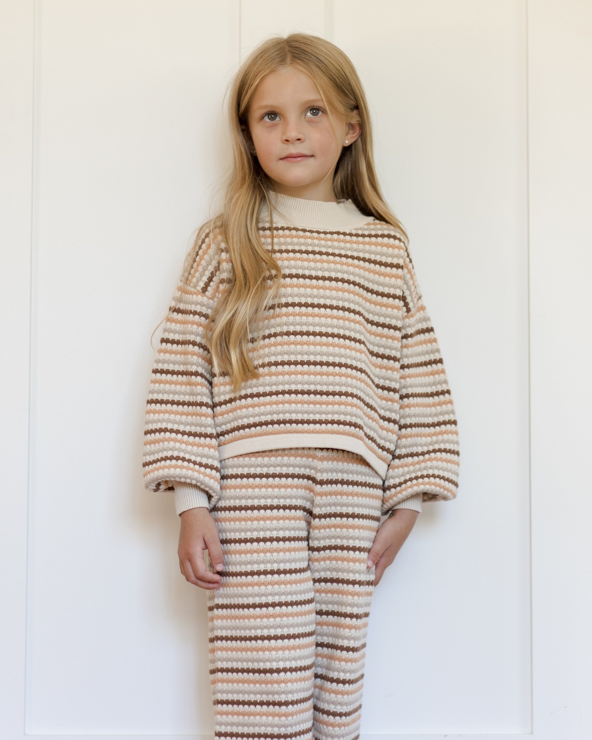  Boxy Crop Sweater || Honeycomb Stripe、mySite、layawaytickets