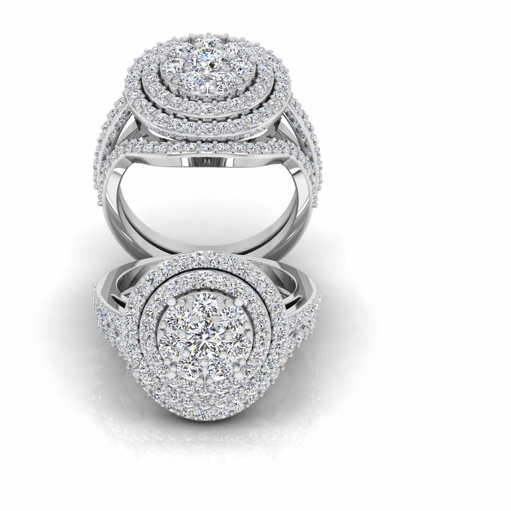 Dual Split Shank Moissanite Dome Engagement Ring、mySite、hinf8tx79