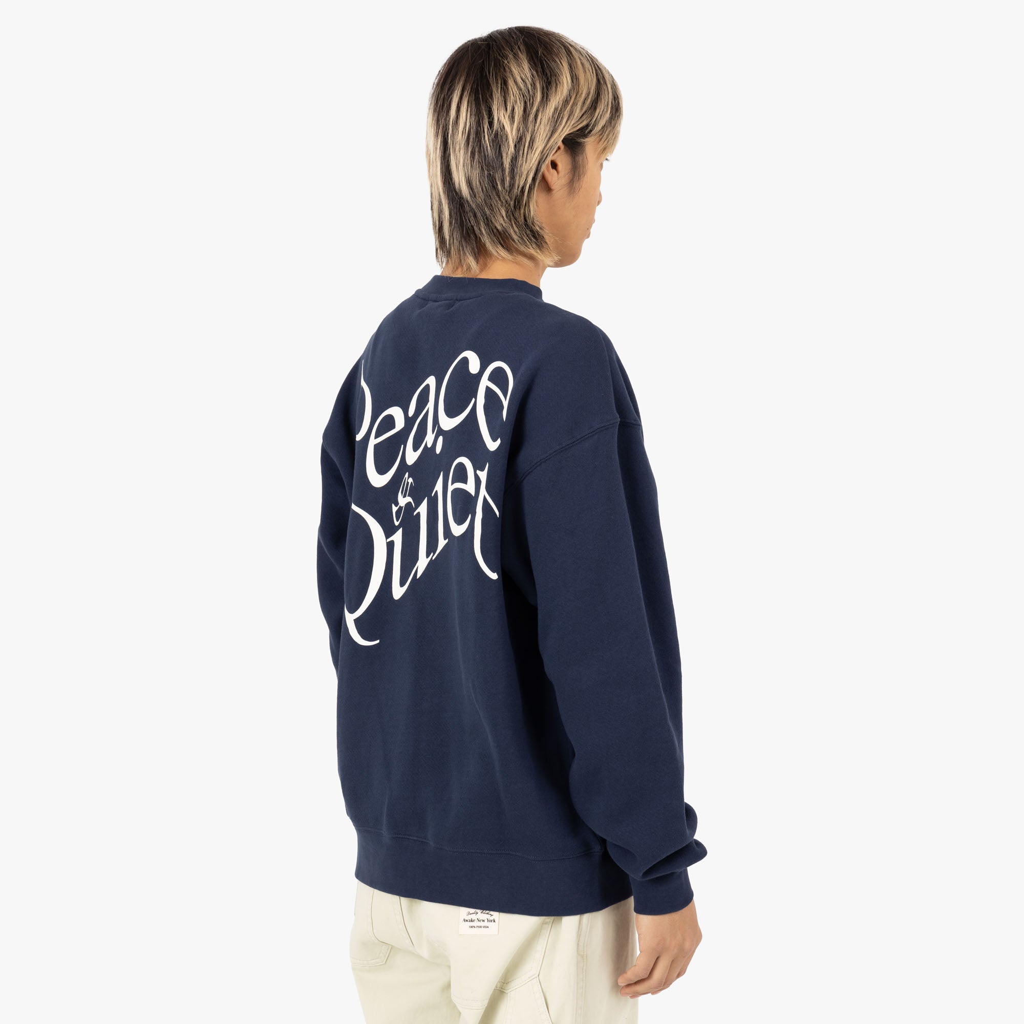  Museum of Peace & Quiet Warped Crewneck / Navy、mySite、merchandisen