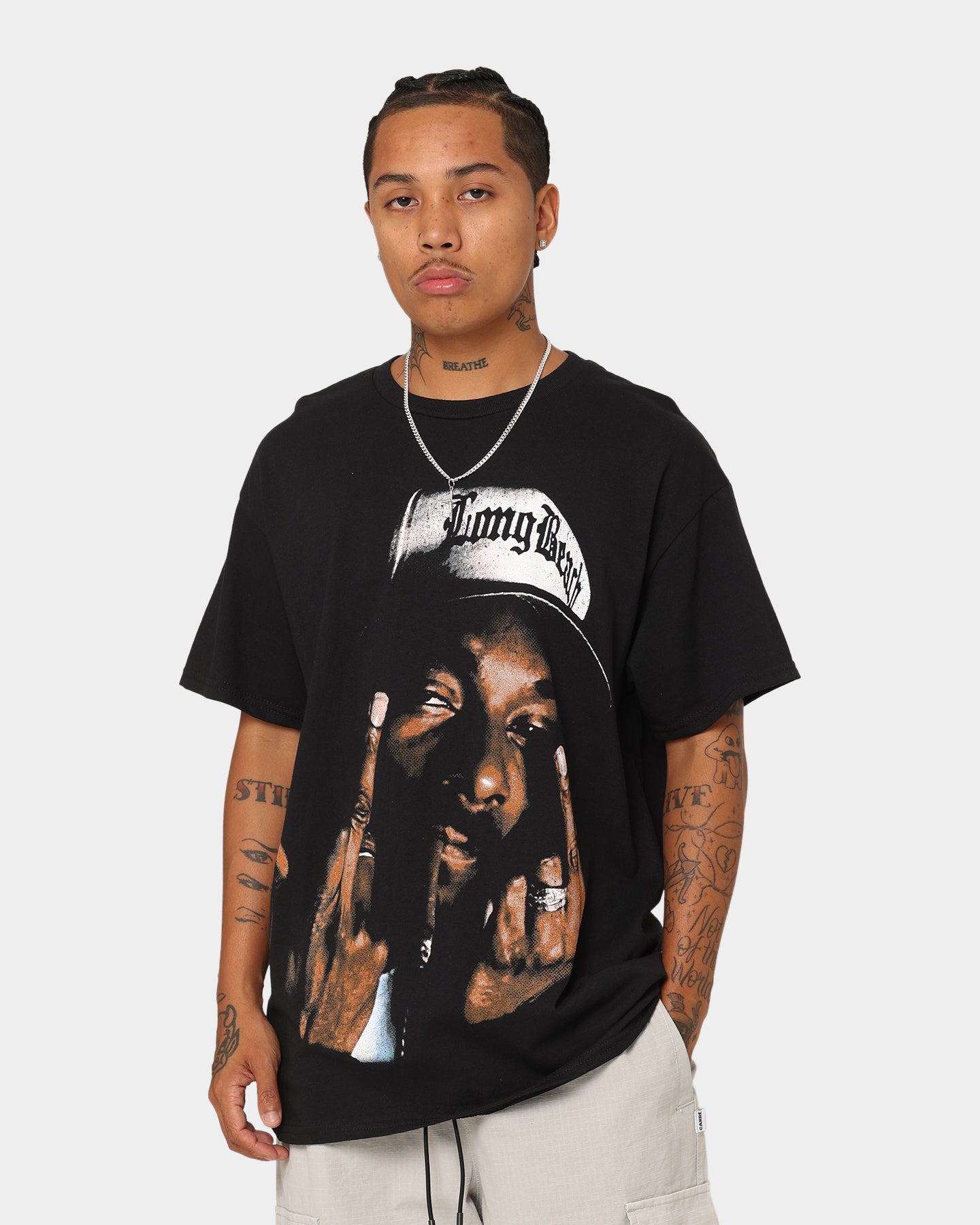 Snoop Dogg Face T-Shirt Black、mySite、zt4zffjzw