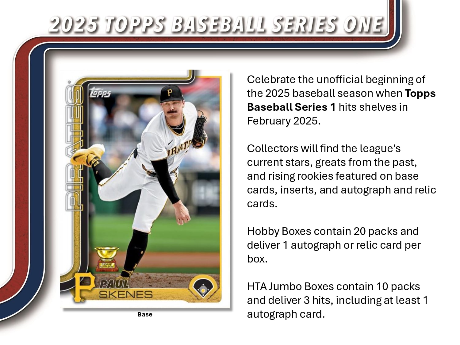 Topps MLB Baseball Series 1 2025 - Jumbo Box、mySite、waistdrama