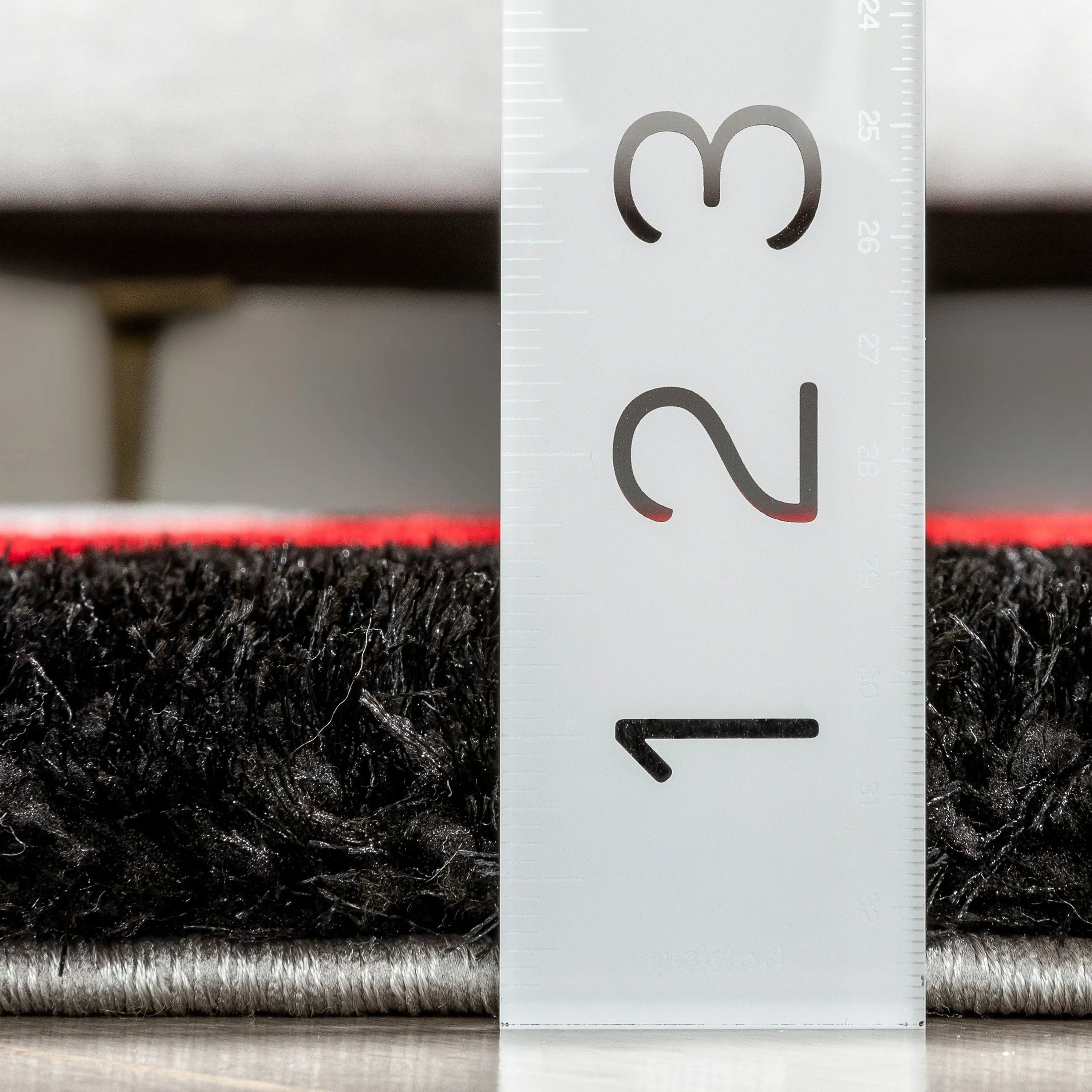 Escondido Red Modern Geometric 3D Textured Shag Rug、mySite、gigharbornorthrealestate