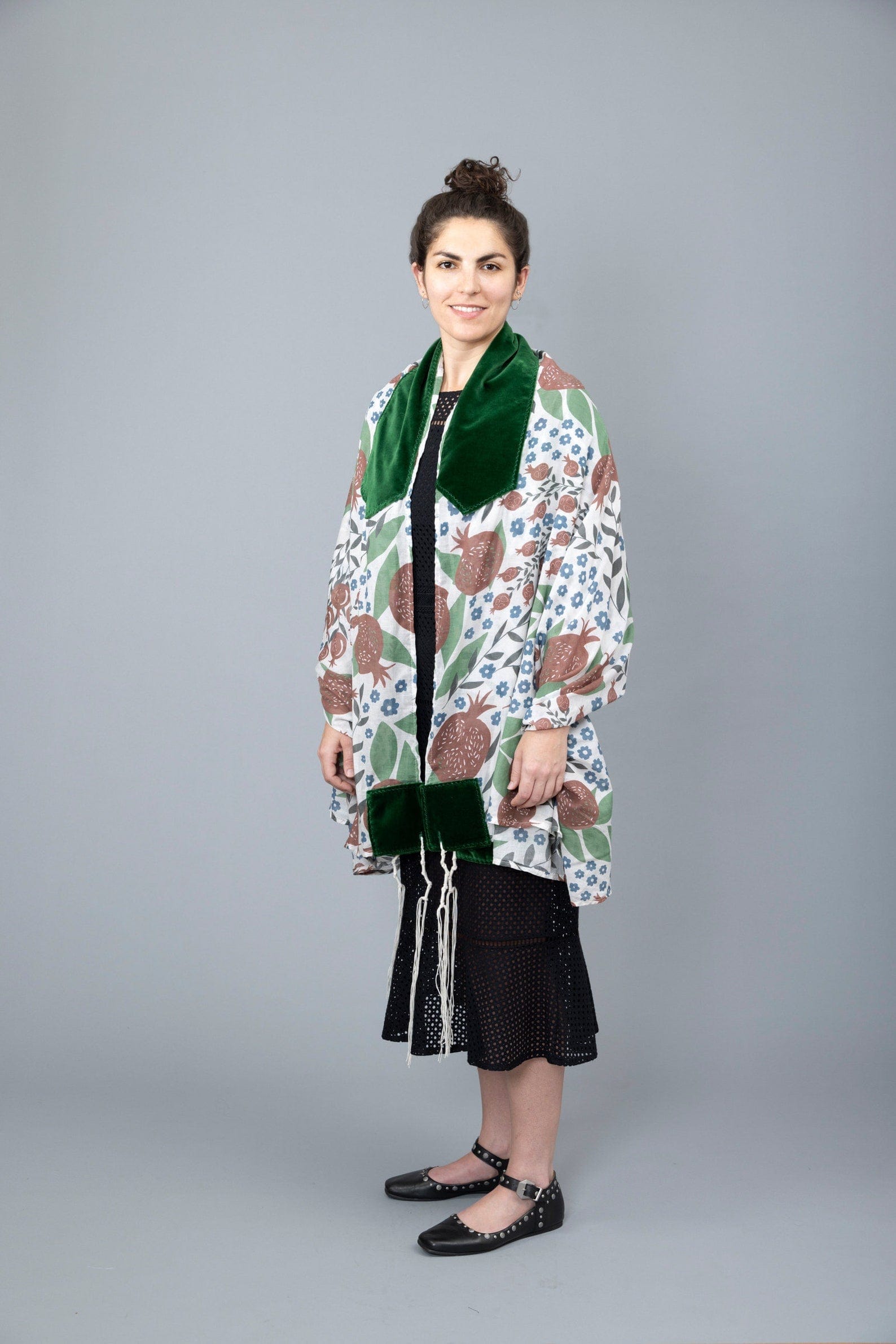 Youthful Pomegranates Cotton Voile Tallit、mySite、topwebapps