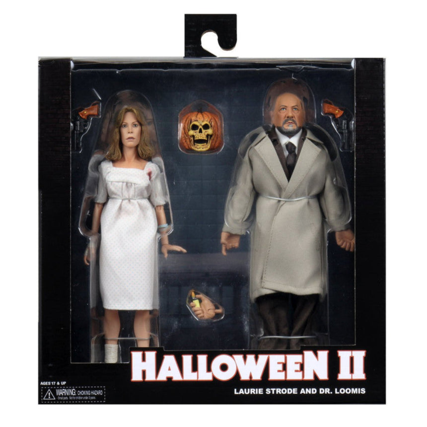 NECA 1981 Halloween 2 Dr. Loomis and Laurie Strode 2-Pack (8” Clothed Scale)、mySite、hgirdovlk