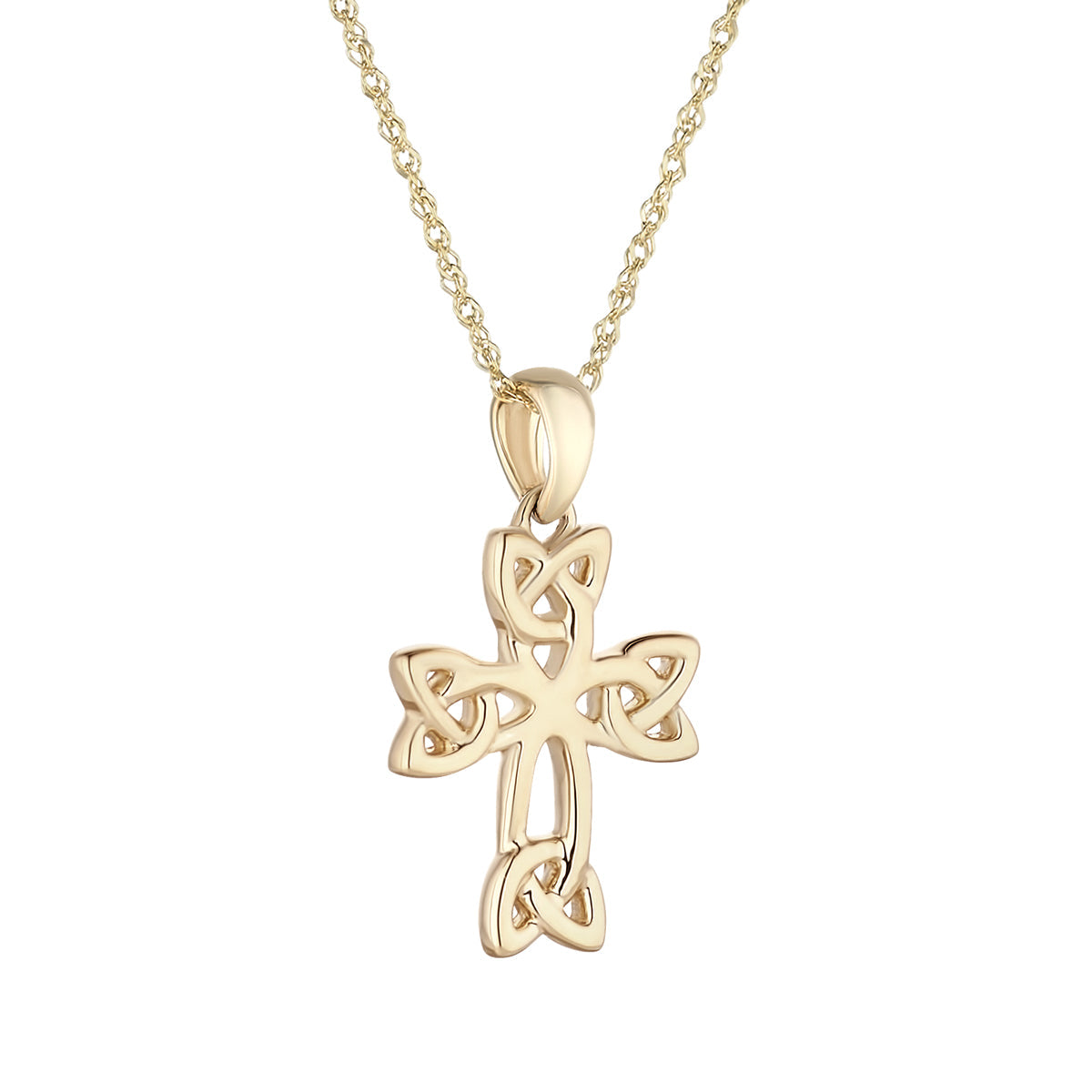  10K Gold Celtic Cross Pendant