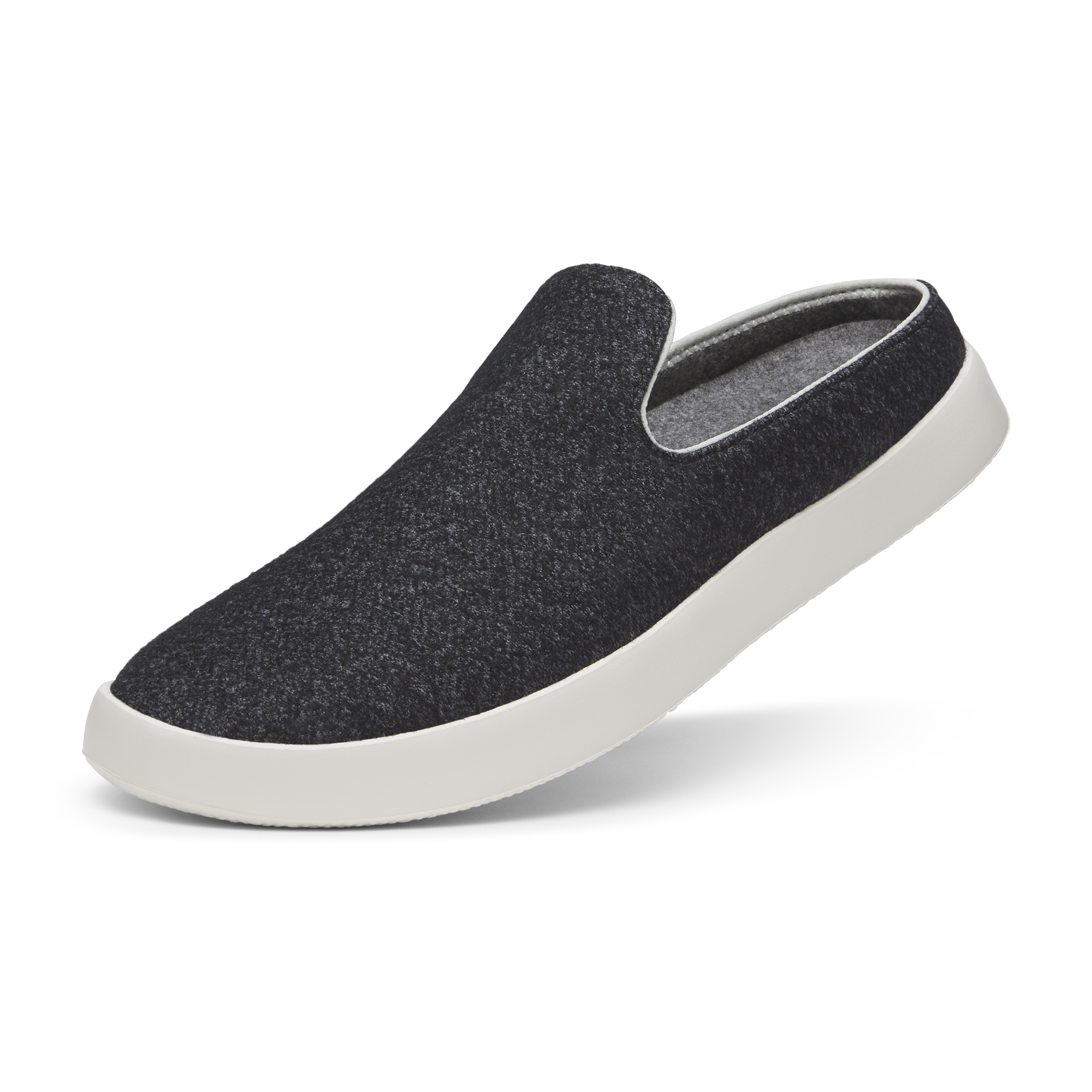  Men's Wool Lounger Mule - Dark Grey (Natural White Sole)、mySite、preschool7hills