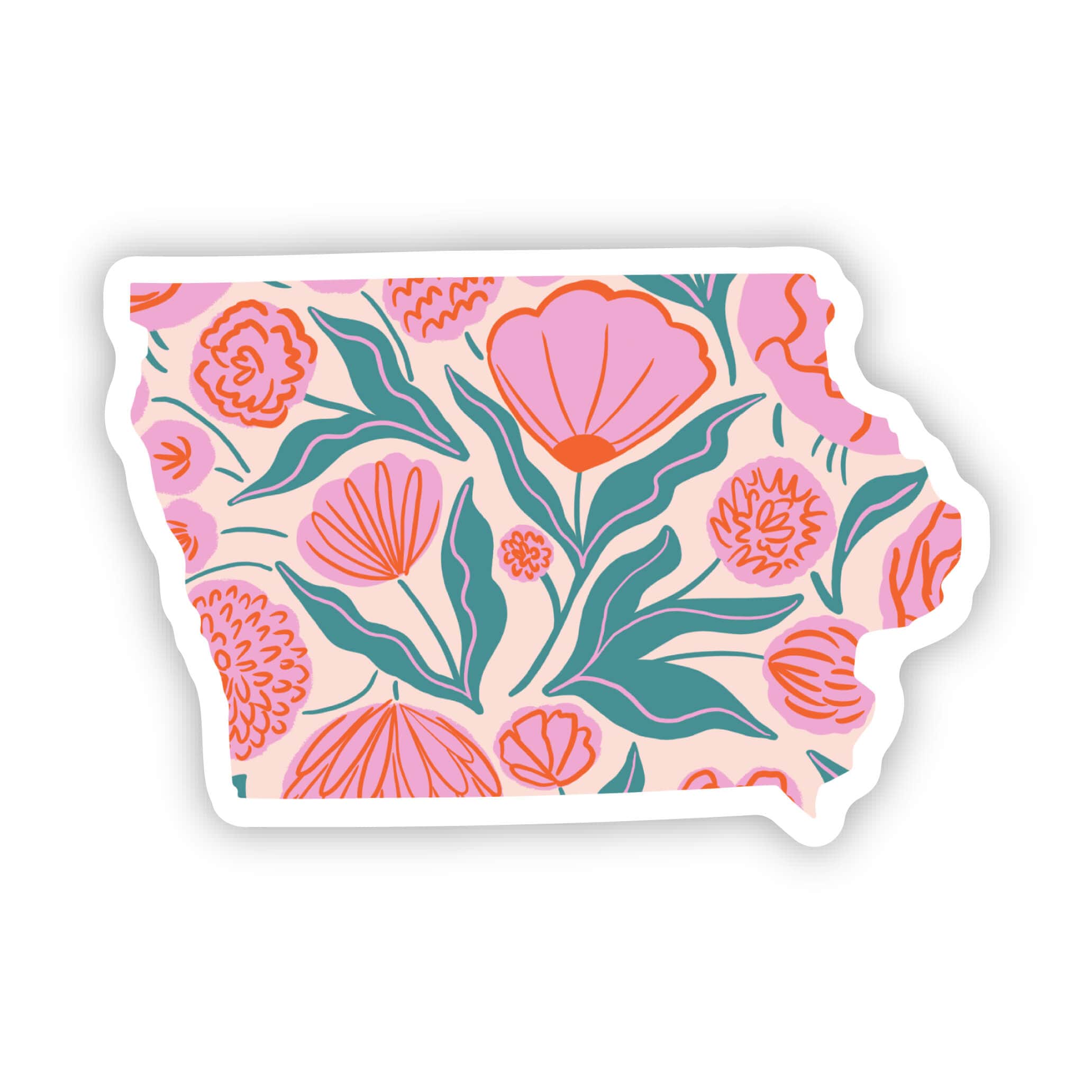  Iowa Sticker - Elegant Floral、mySite、elrpsem3k