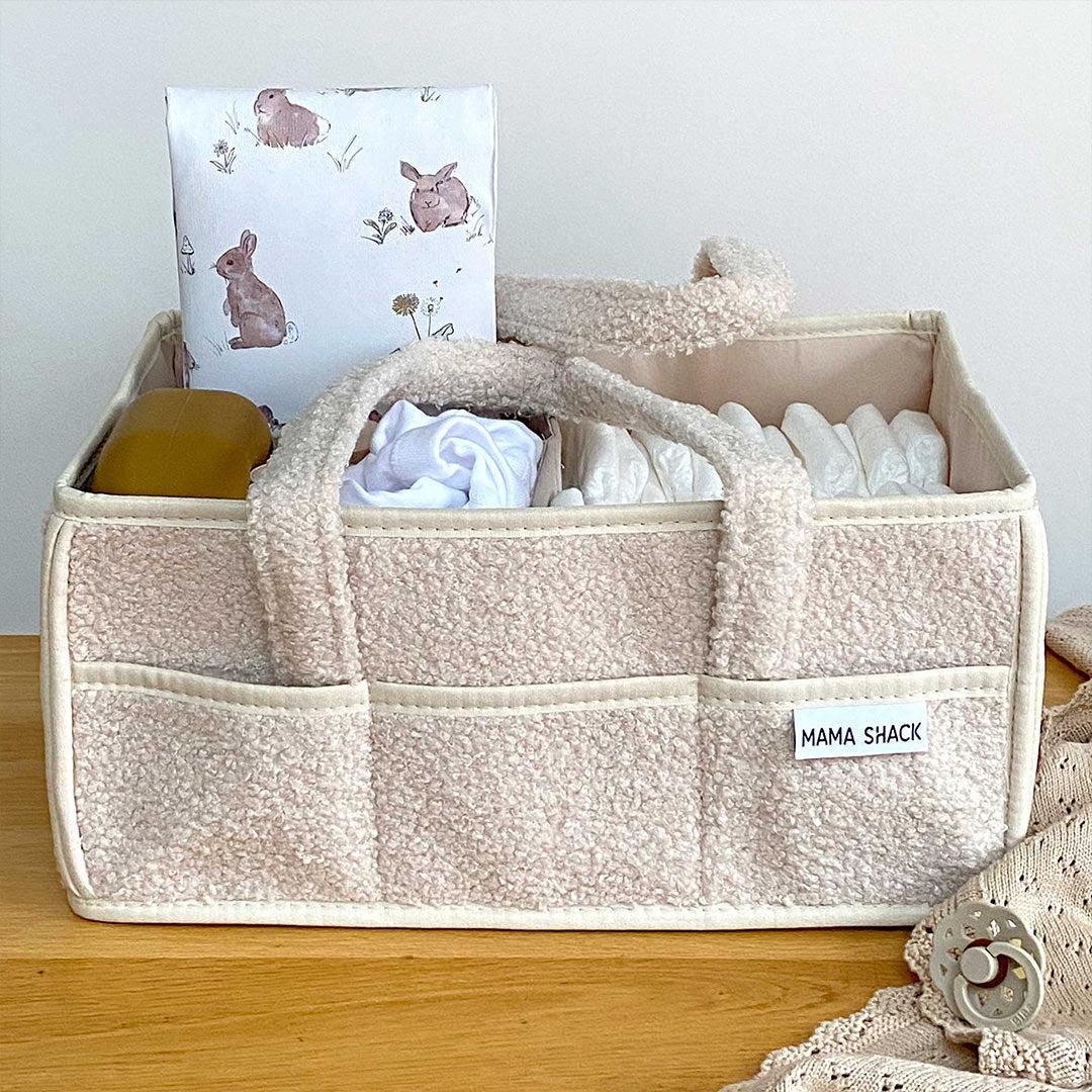  Mama Shack Teddy Fleece Nappy Caddy - Ivory、mySite、merchandisen