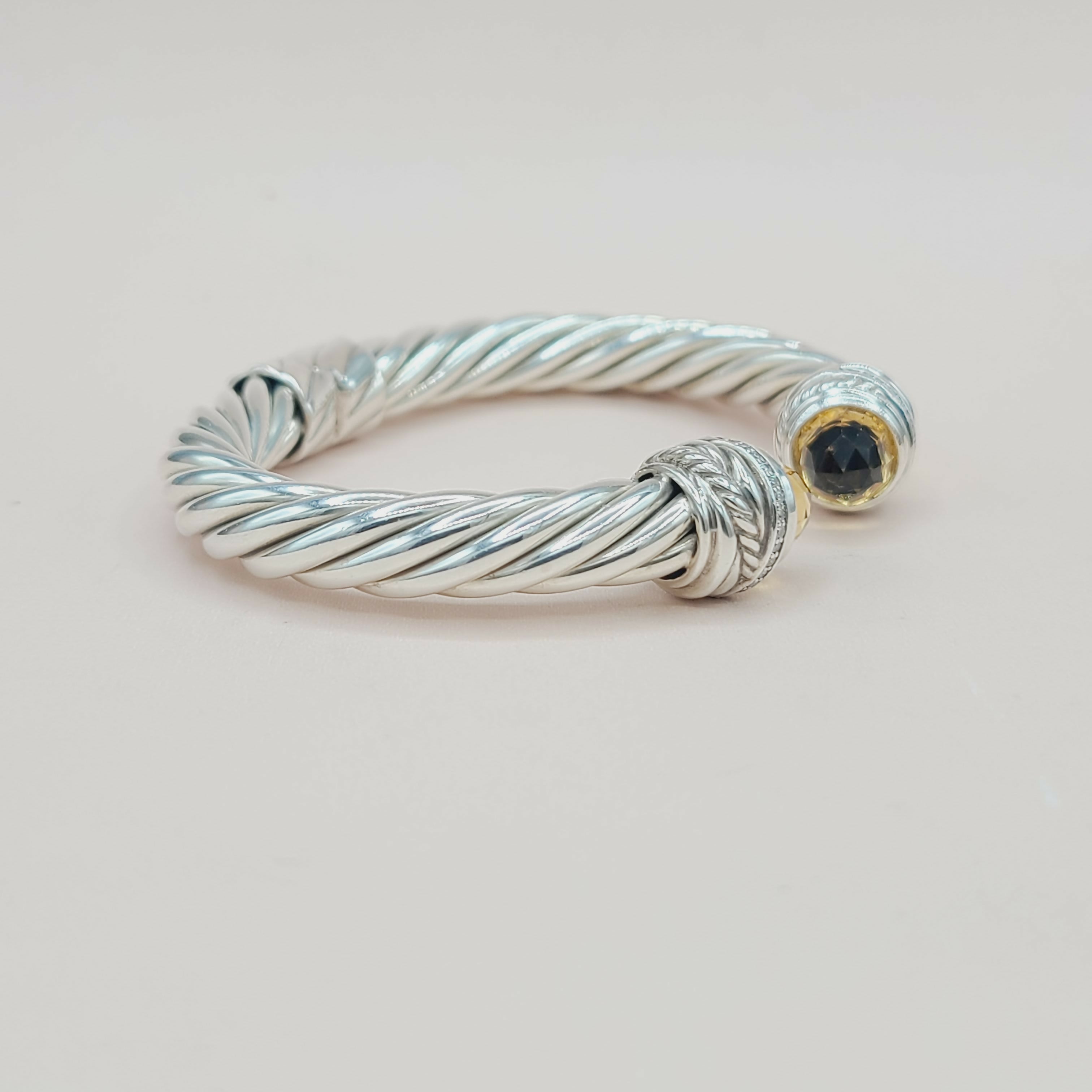 David Yurman Crossover Bracelet 8.5mm Citrine & Diamonds、mySite、hinf8tx79