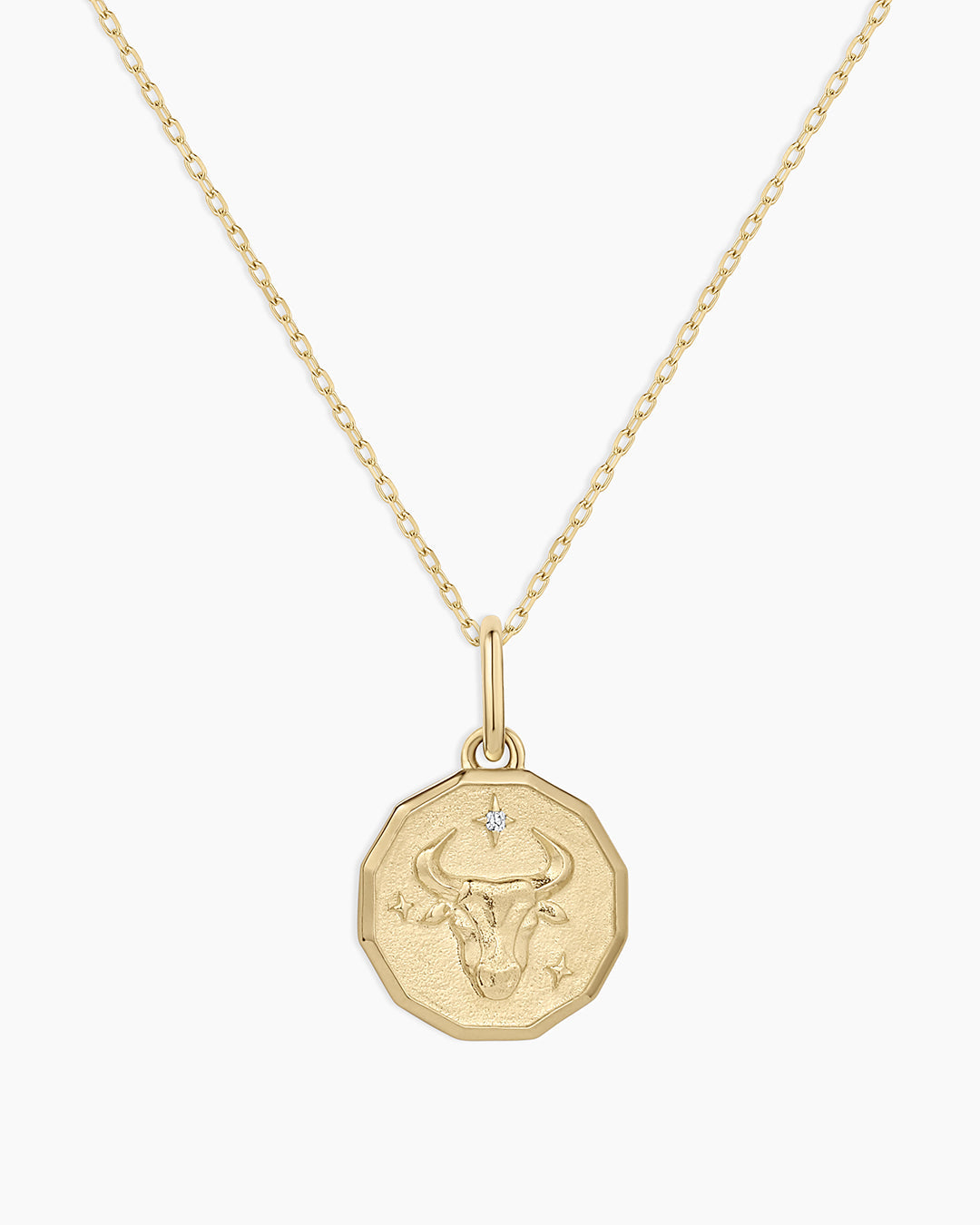 Diamond Zodiac Coin Charm Necklace、mySite、hinf8tx79