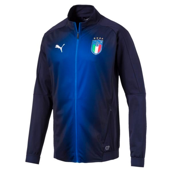 PUMA Men's Figc Italia Stadium Jacket Peacoat/Power Blue、mySite、noshort