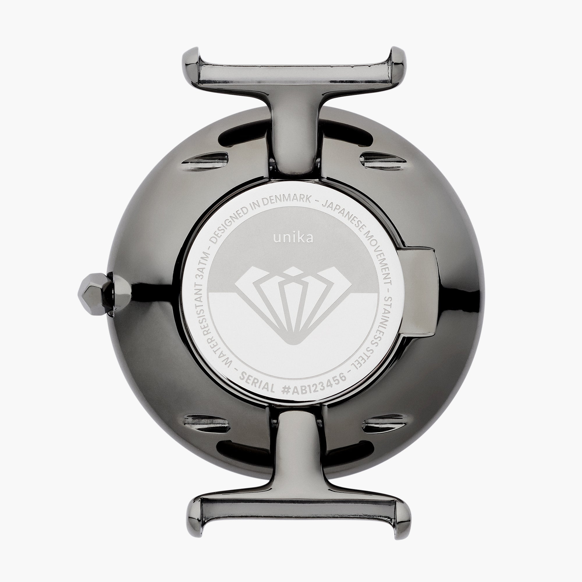 Unika - BUNDLE Rainbow Black Dial Gun Metal | Black Leather / Brown Leather / Mesh Straps、mySite、botmansion