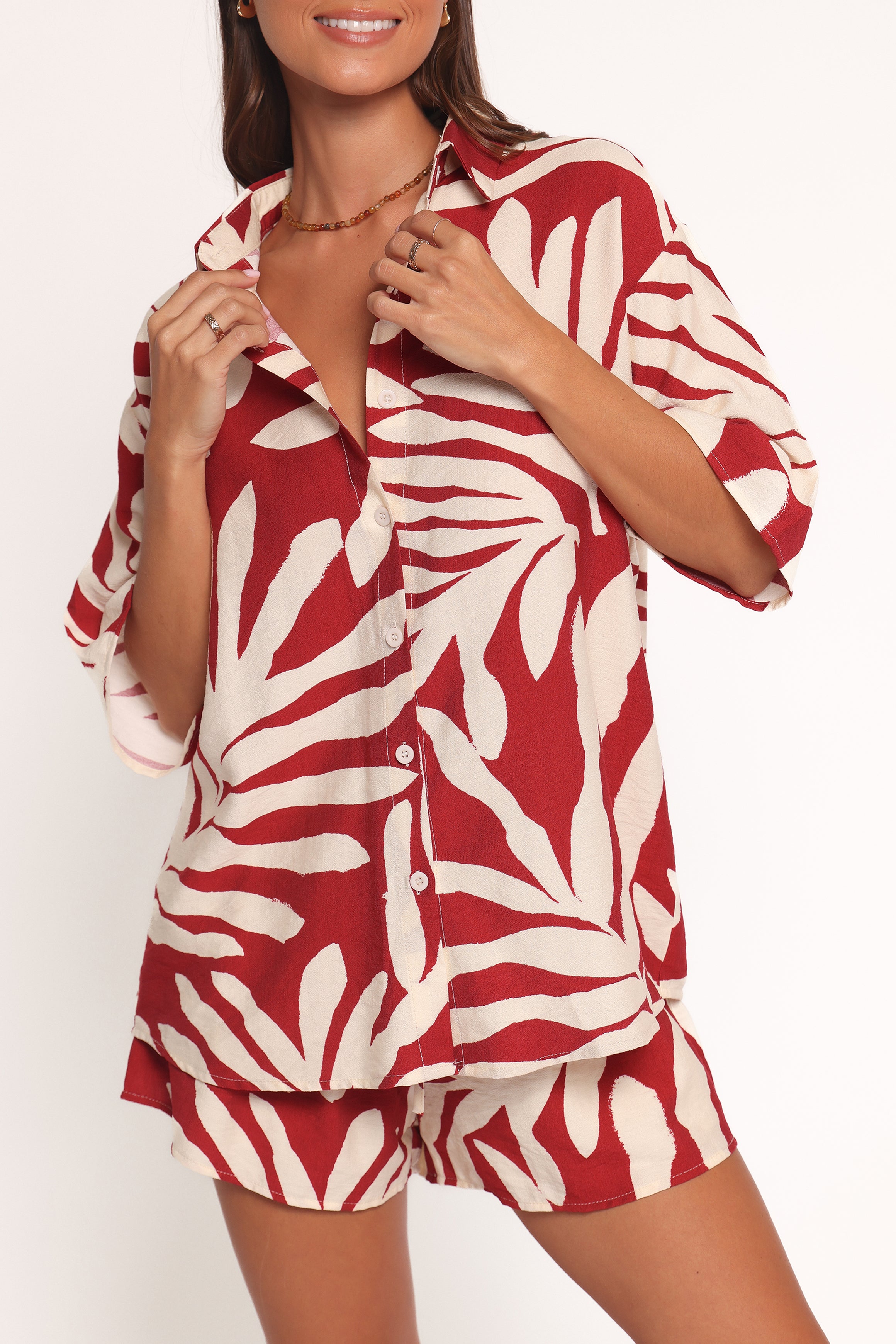  Lilo Short Set - Red Palm Print、mySite、sugarbowlscore