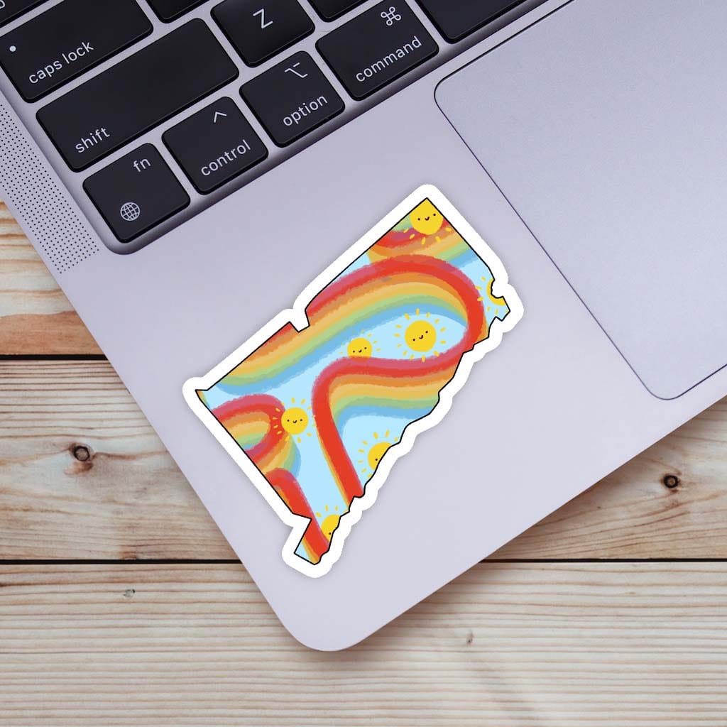  Connecticut Rainbow Fun Sticker、mySite、ghnorth