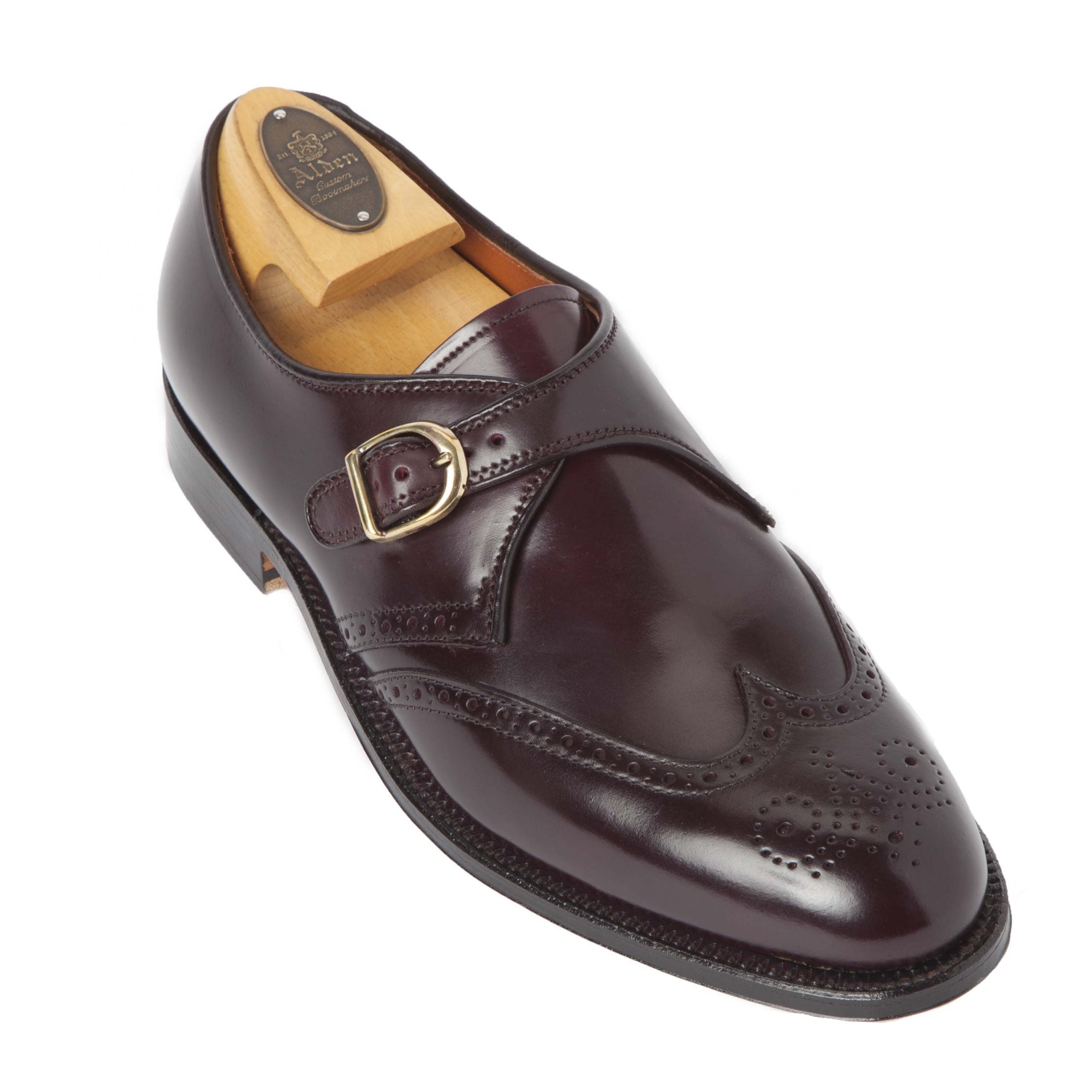  1671 - Wing Tip Monk Strap in Color 8 Shell Cordovan、mySite、preschool7hills